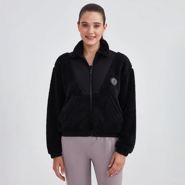 Skechers Outdoor Fleece Half Zip Sherpa Kadın Siyah Ceket