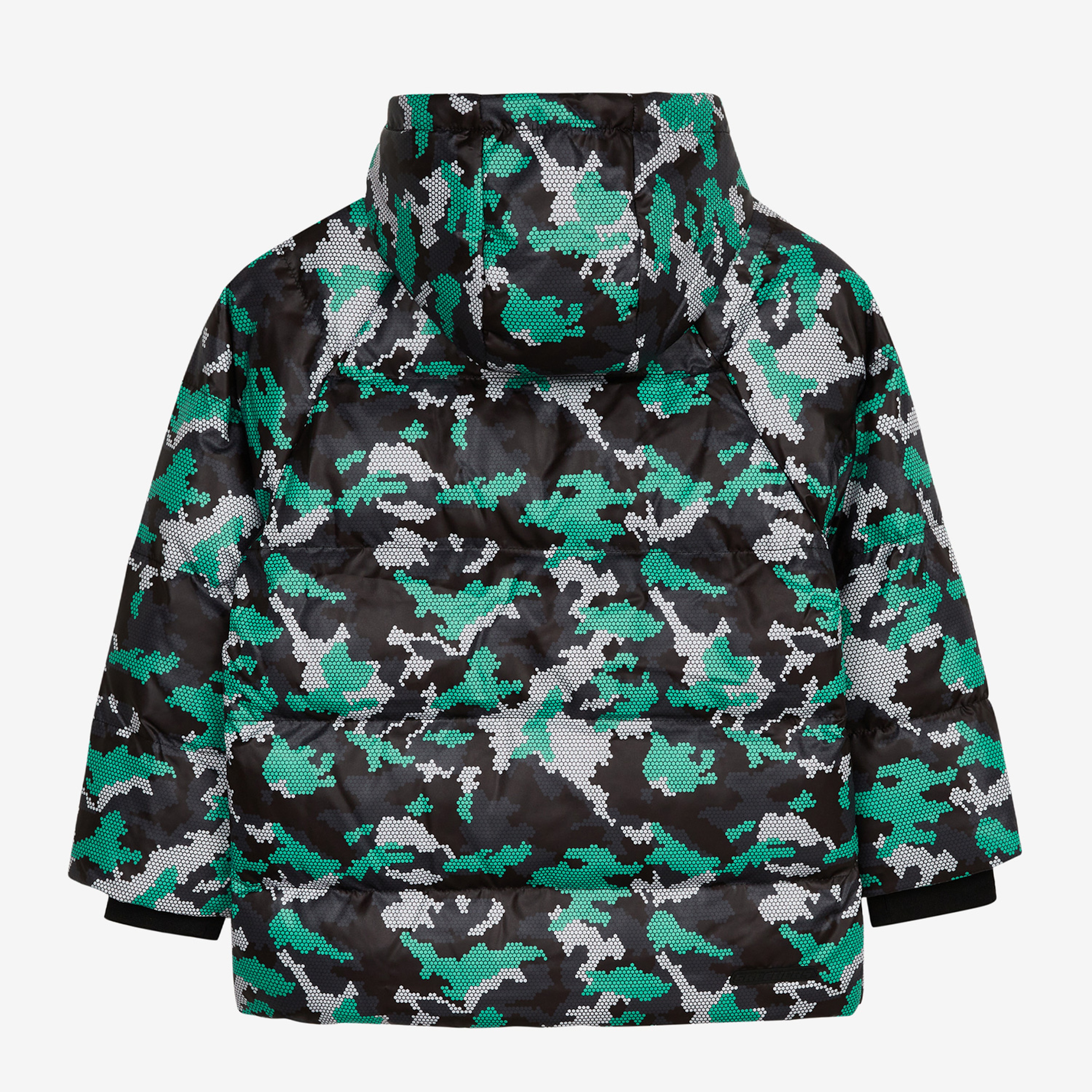 Skechers Outerwear Padded Çocuk Siyah/Yeşil/Gri Ceket