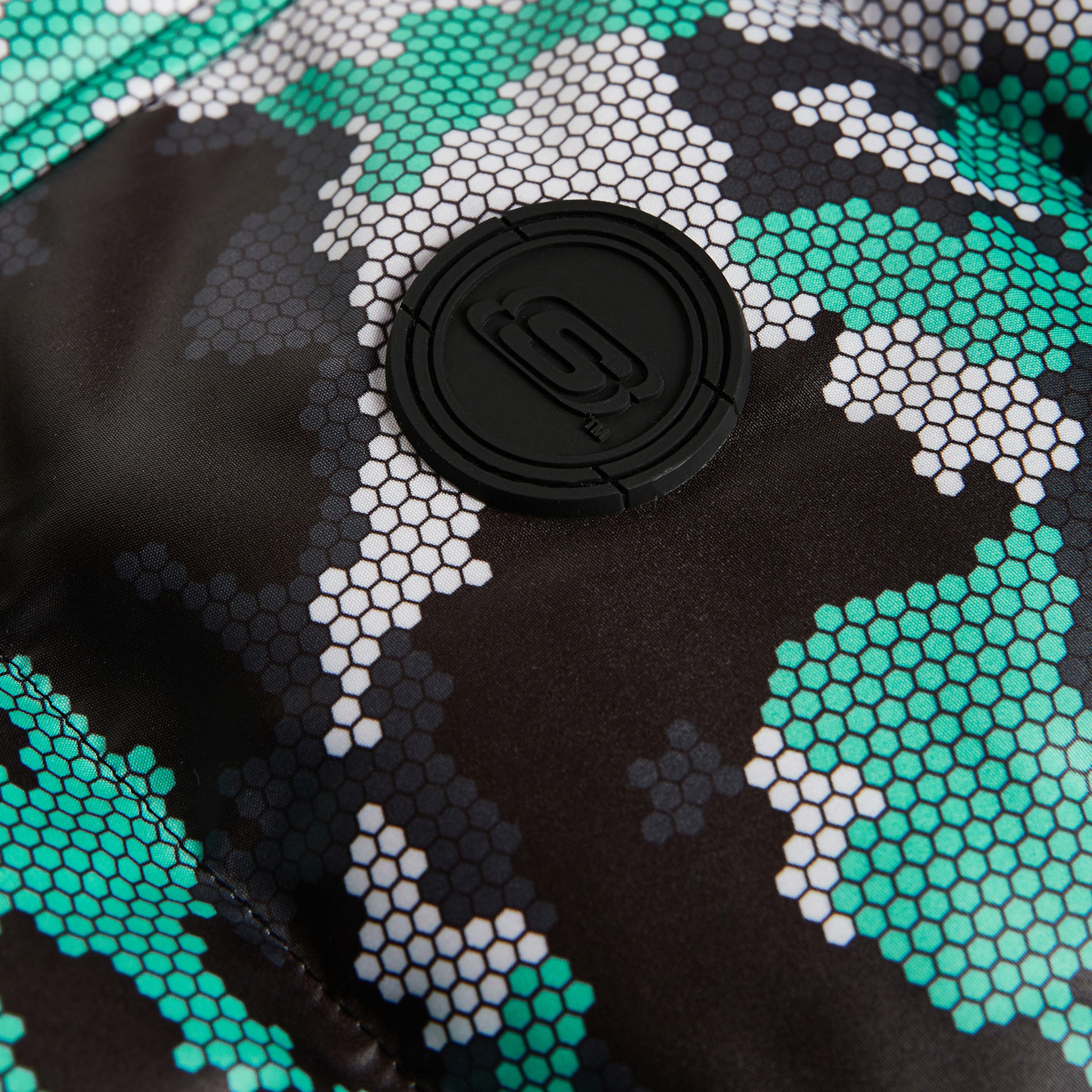 Skechers Outerwear Padded Çocuk Siyah/Yeşil/Gri Ceket