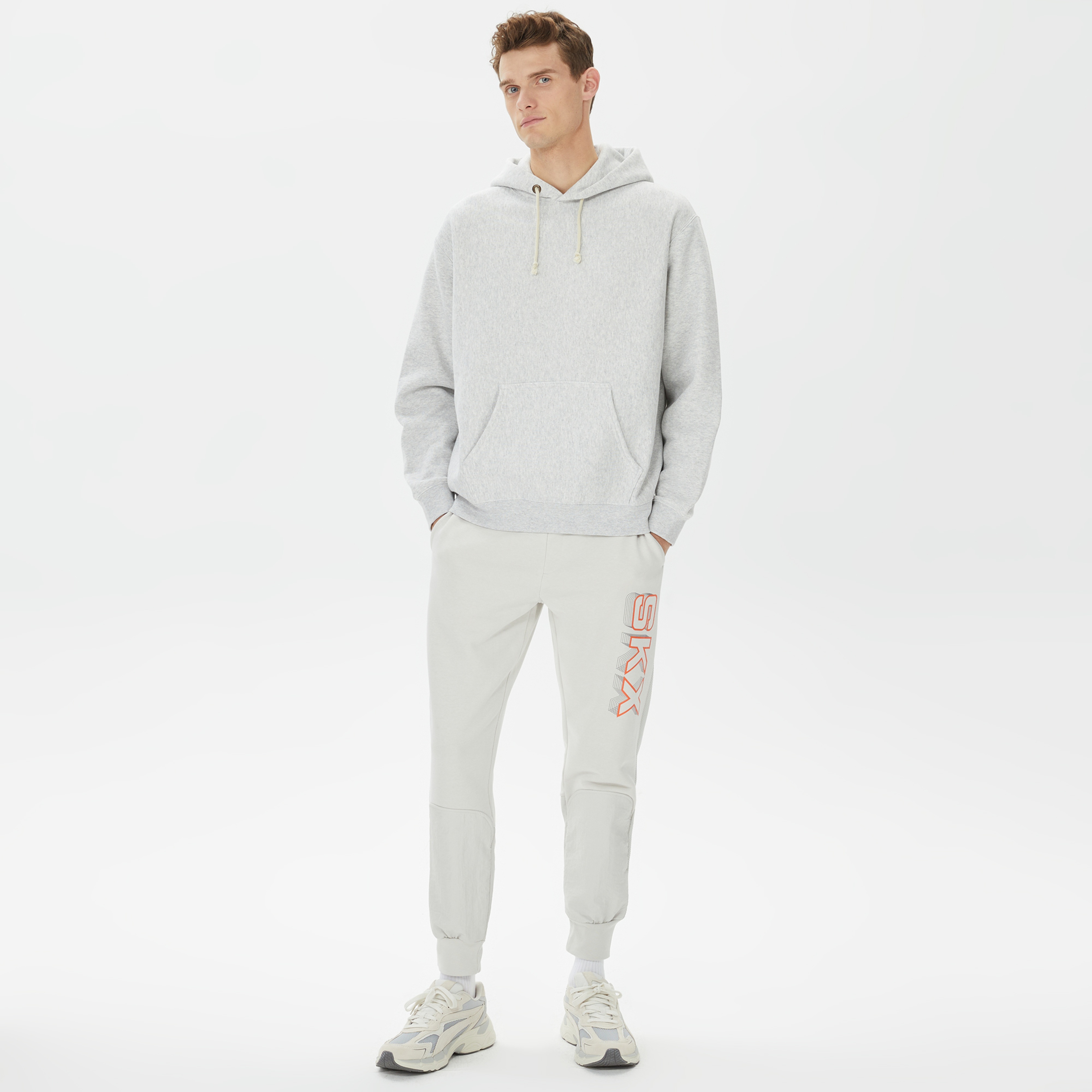 Skechers LW Fleece   Erkek Gri Eşofman Altı