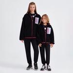 Skechers Outdoor Fleece Full Zip Sherpa Çocuk Siyah Eşofman Üstü