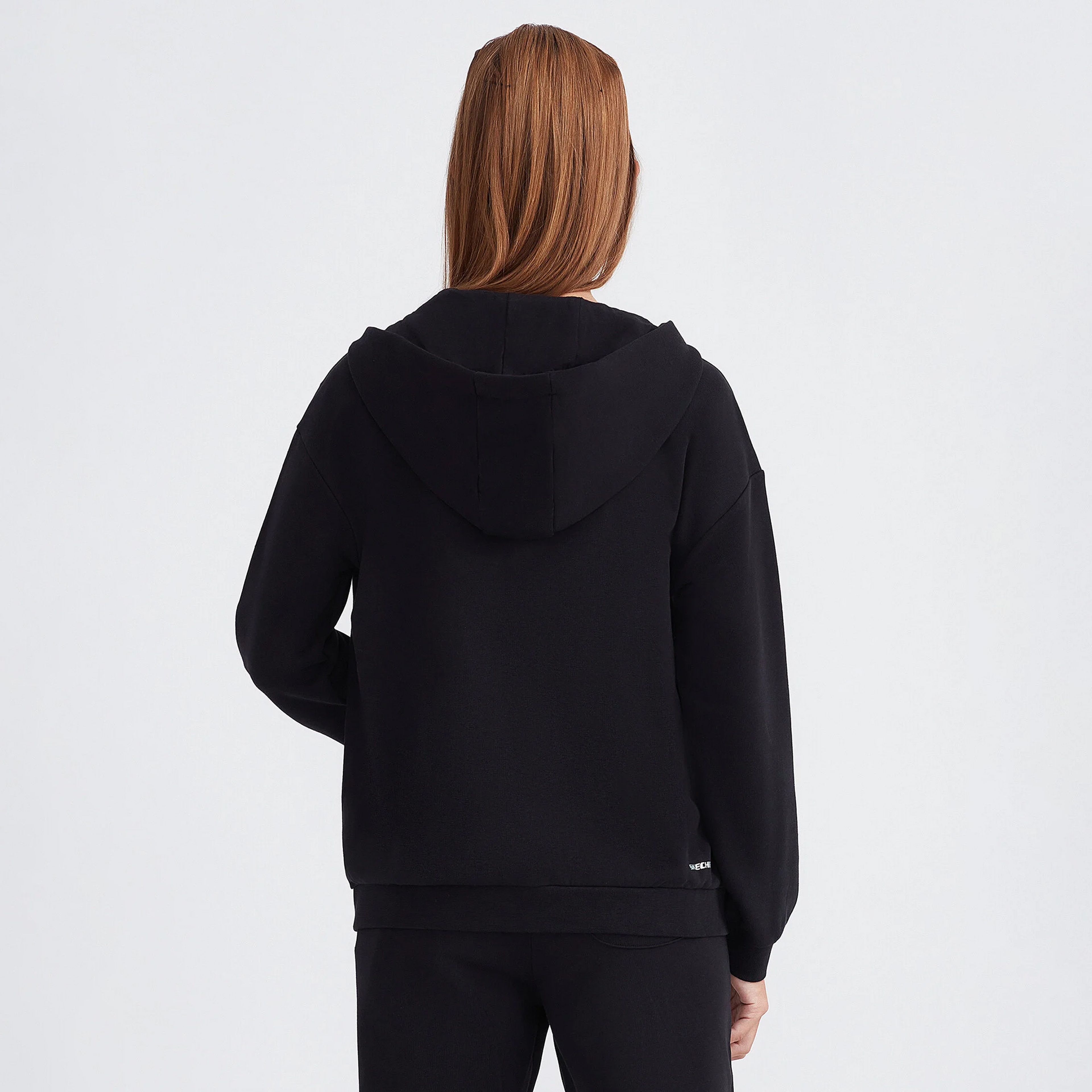 Skechers Low Fleece Full Zip Hoodie Çocuk Siyah Eşofman Üstü