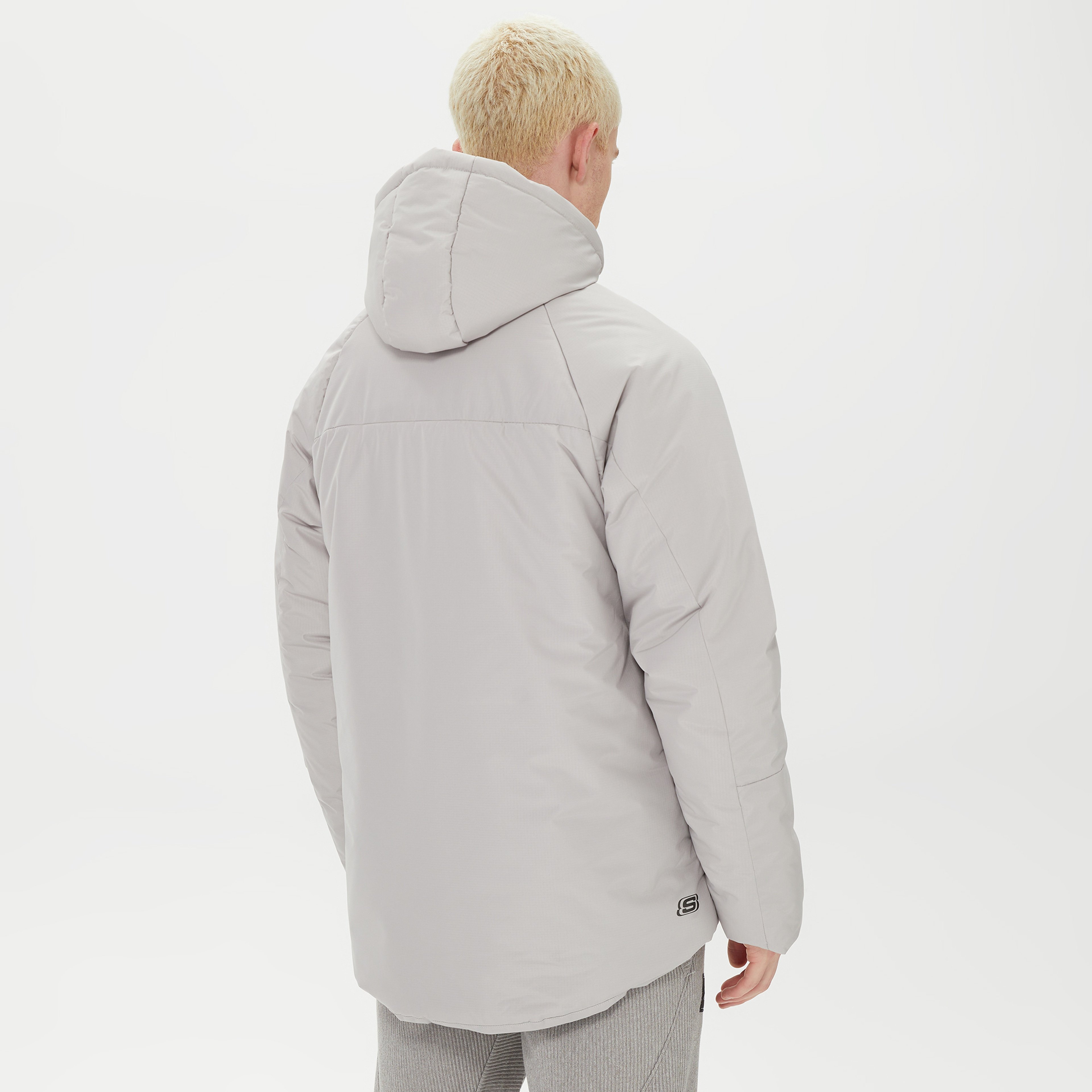 Skechers Outerwear Padded Erkek Gri Mont
