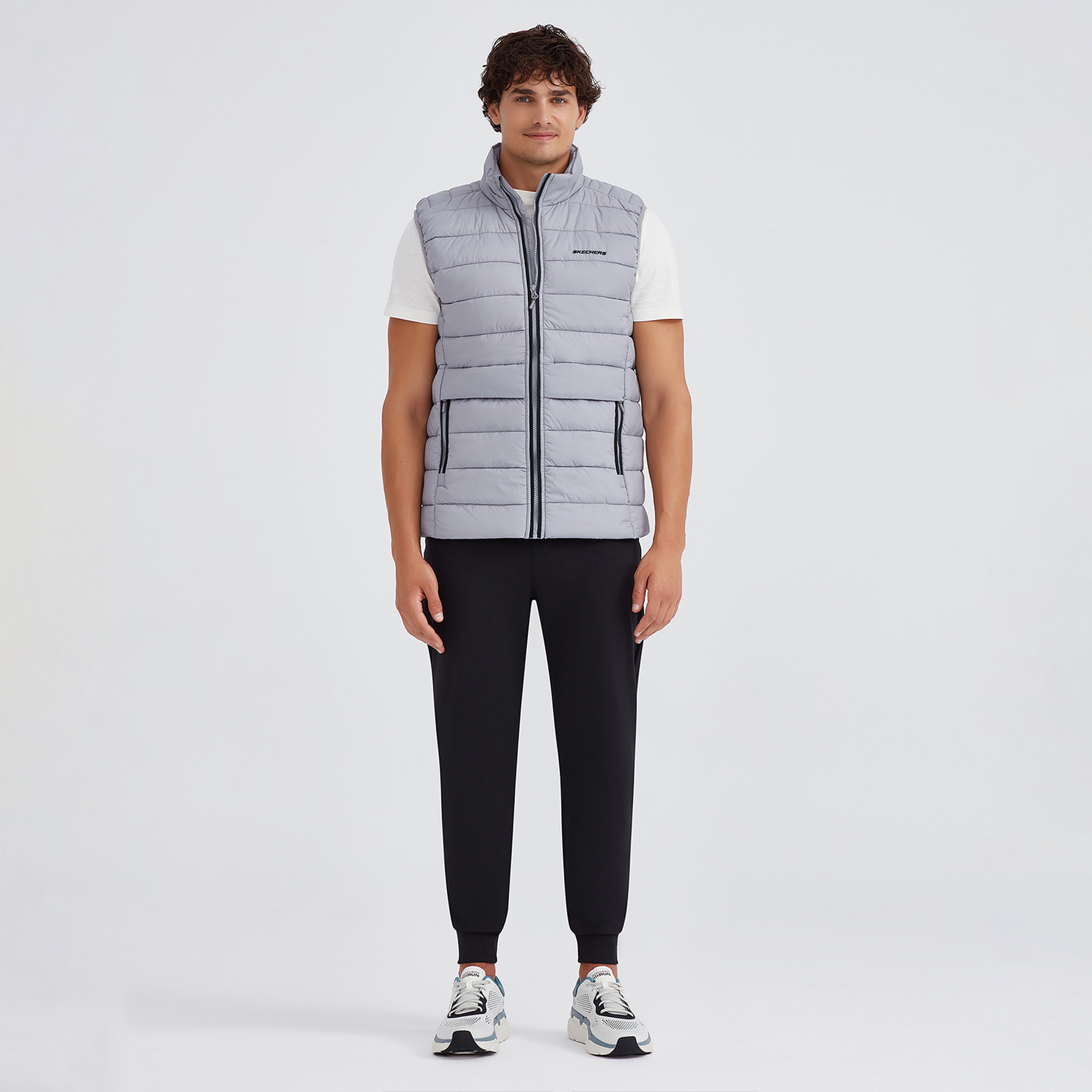 Skechers Outerwear Padded Erkek Gri Yelek