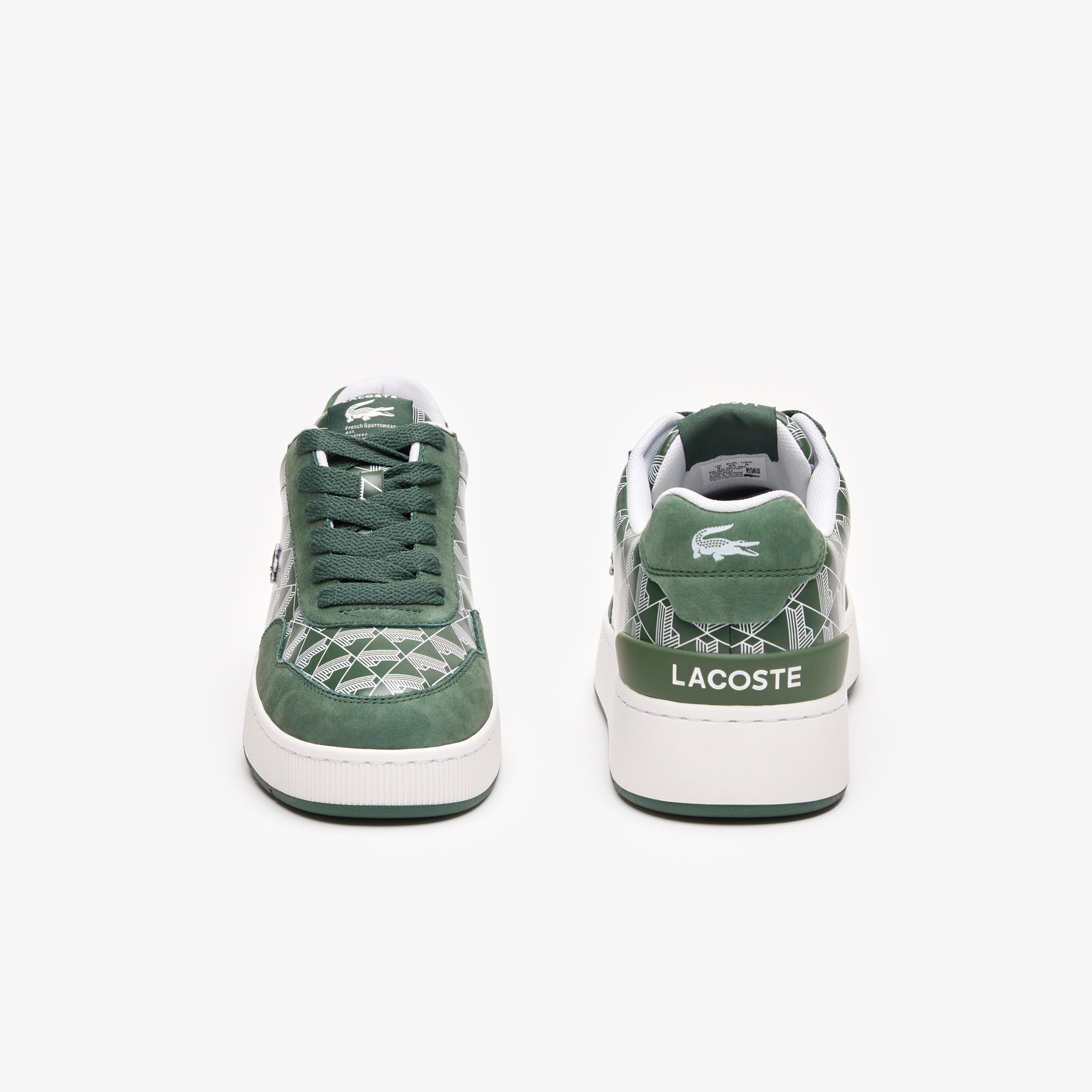 Lacoste Erkek Yeşil Monogram Deri Sneaker