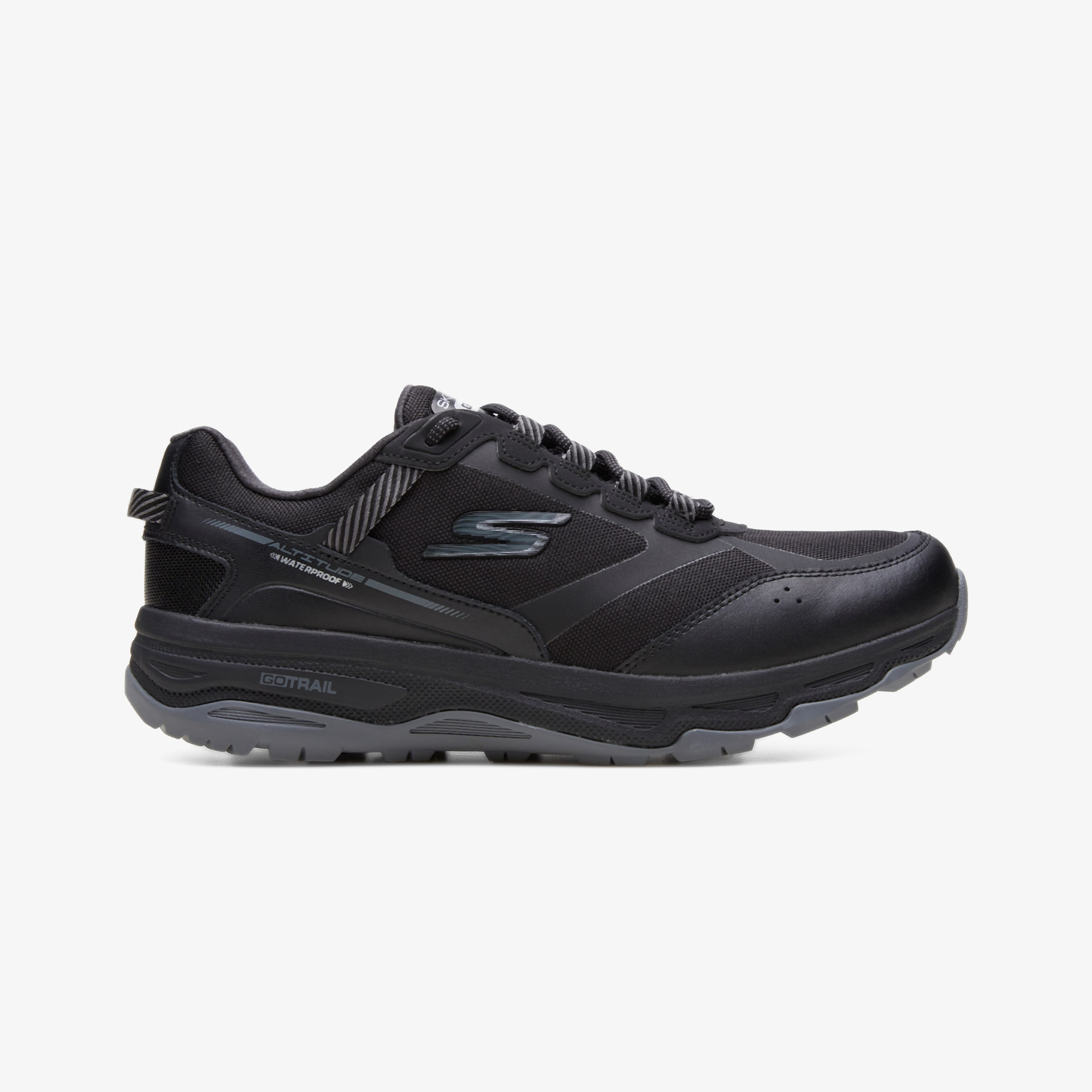 Skechers Go Run Trail Altitude Erkek Siyah/Gri Spor Ayakkabı