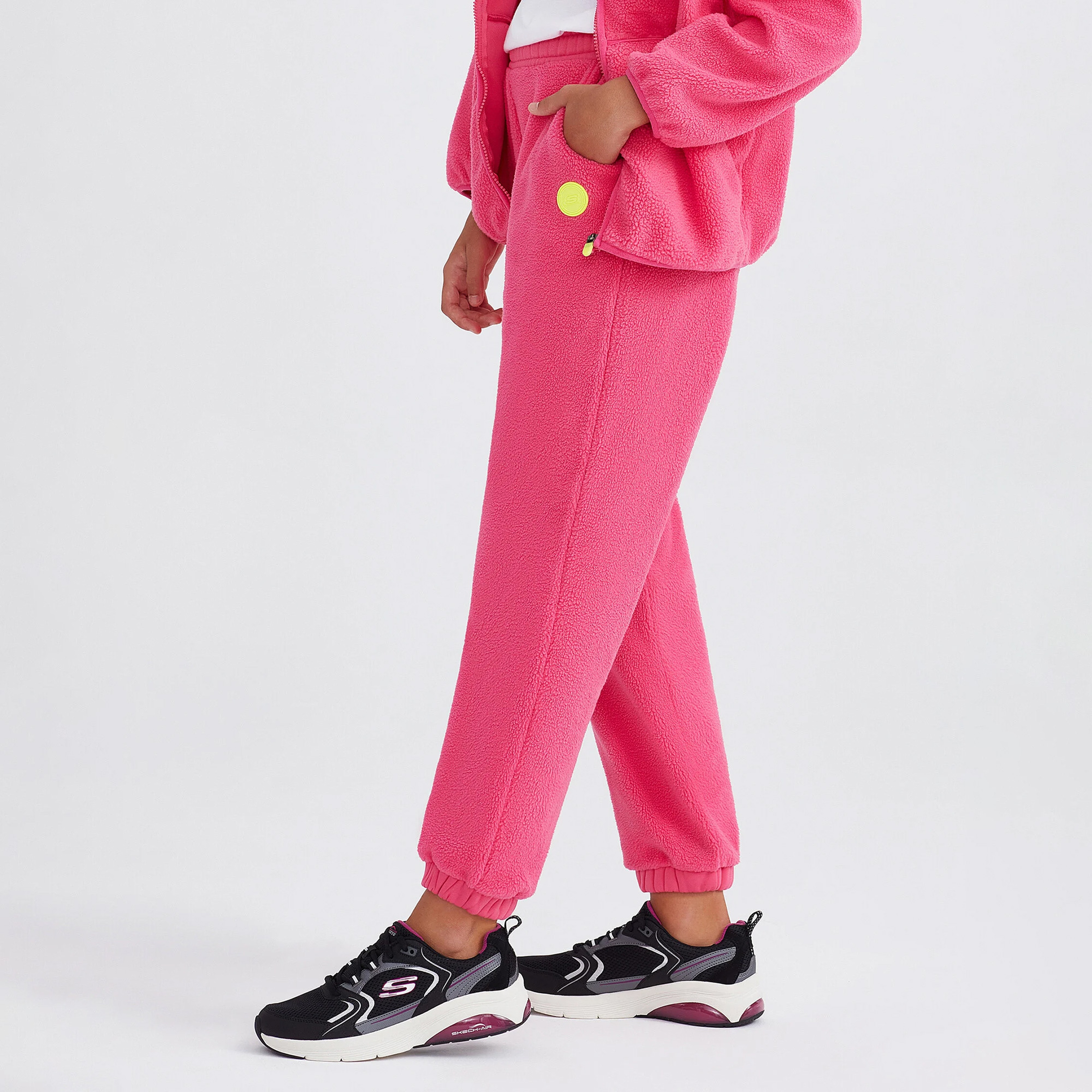 Skechers Outdoor Fleece Jogger Çocuk Pembe Eşofman Altı