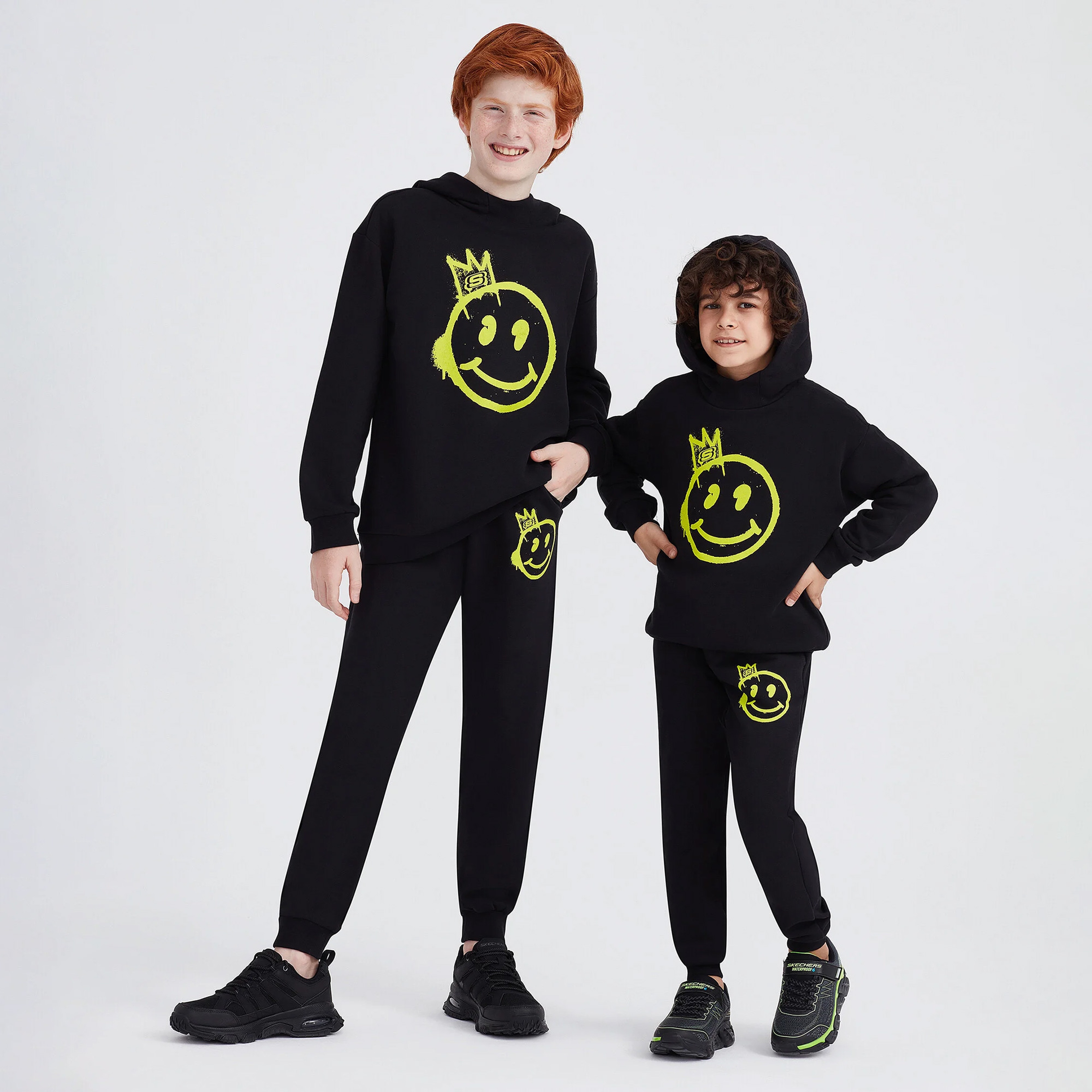 Skechers Heavy Weight Fleece Jogger Çocuk Siyah Eşofman Altı