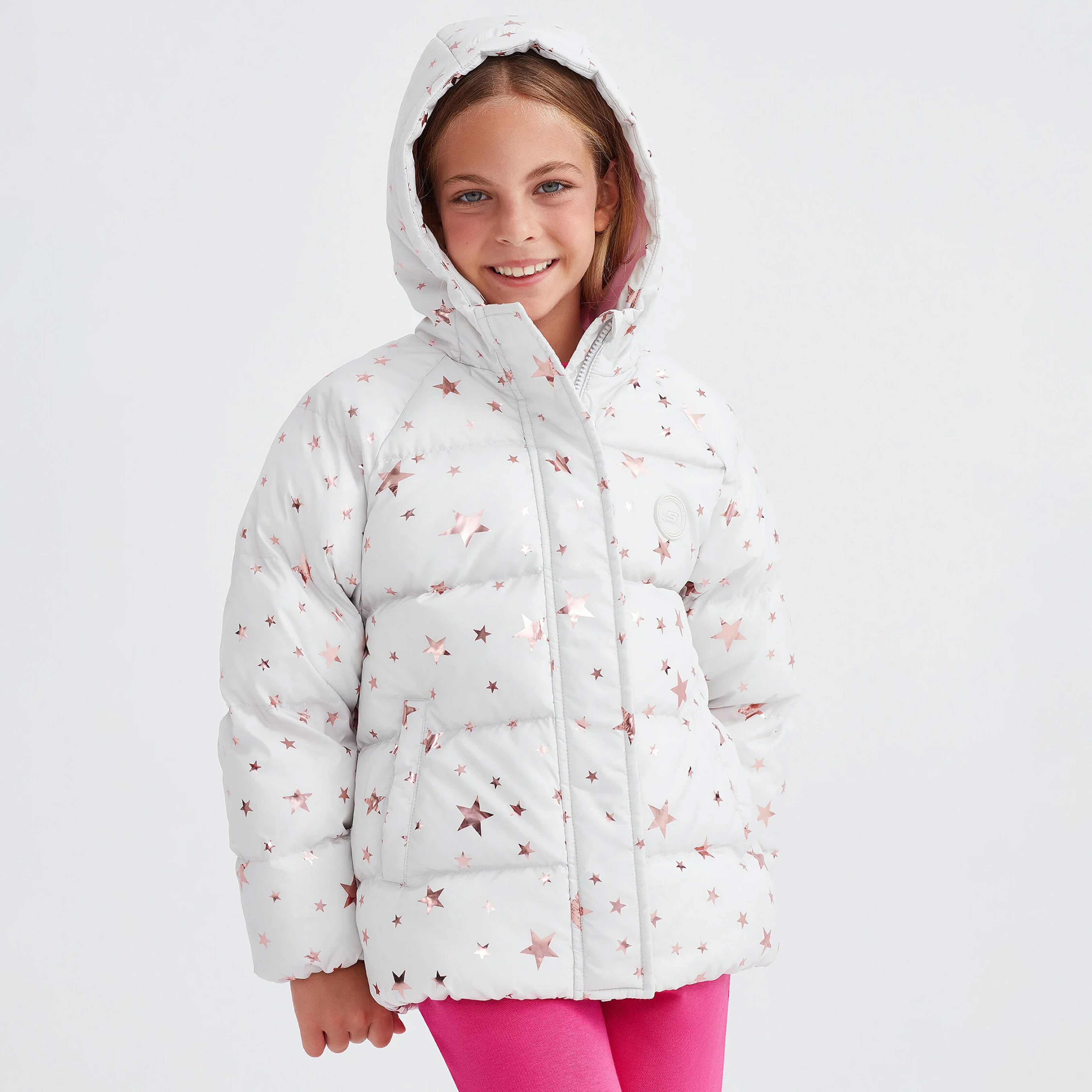 Skechers Outerwear Padded Çocuk Beyaz Mont
