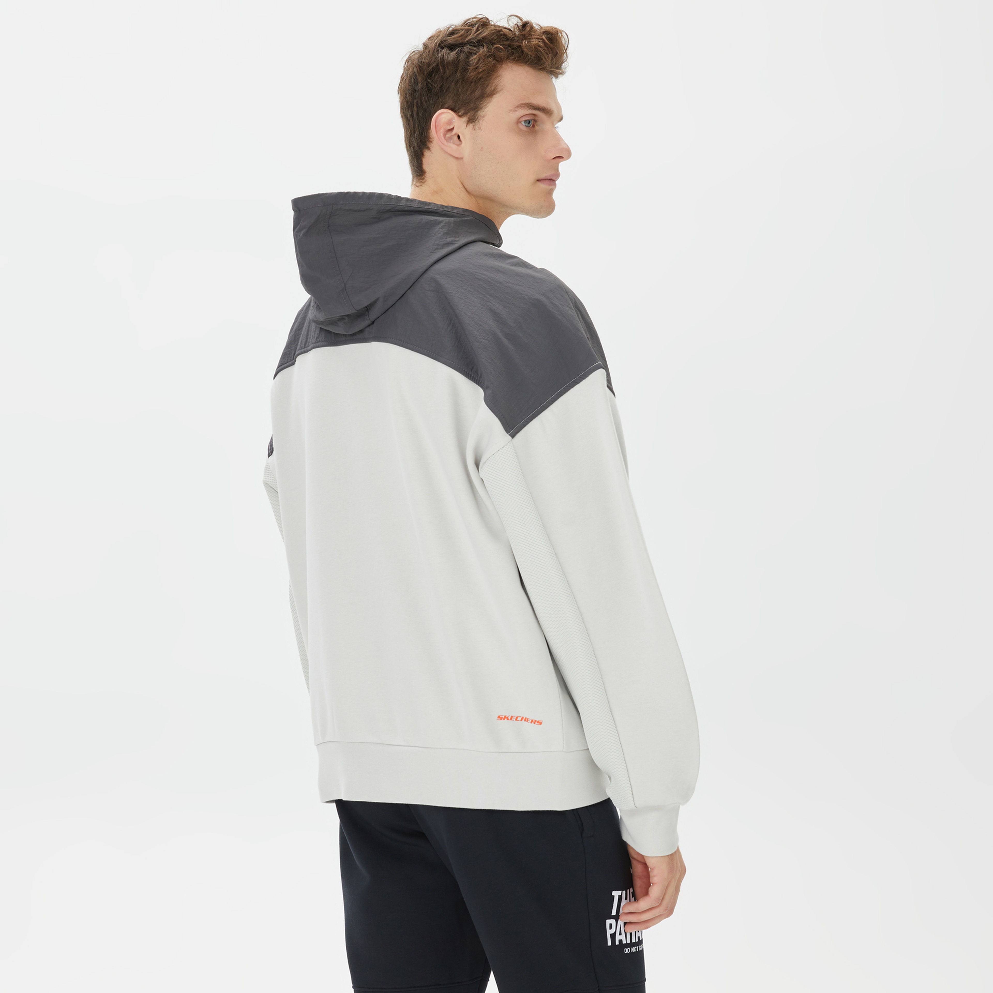 Skechers LW Fleece Full Zip Erkek Gri Eşofman Üstü