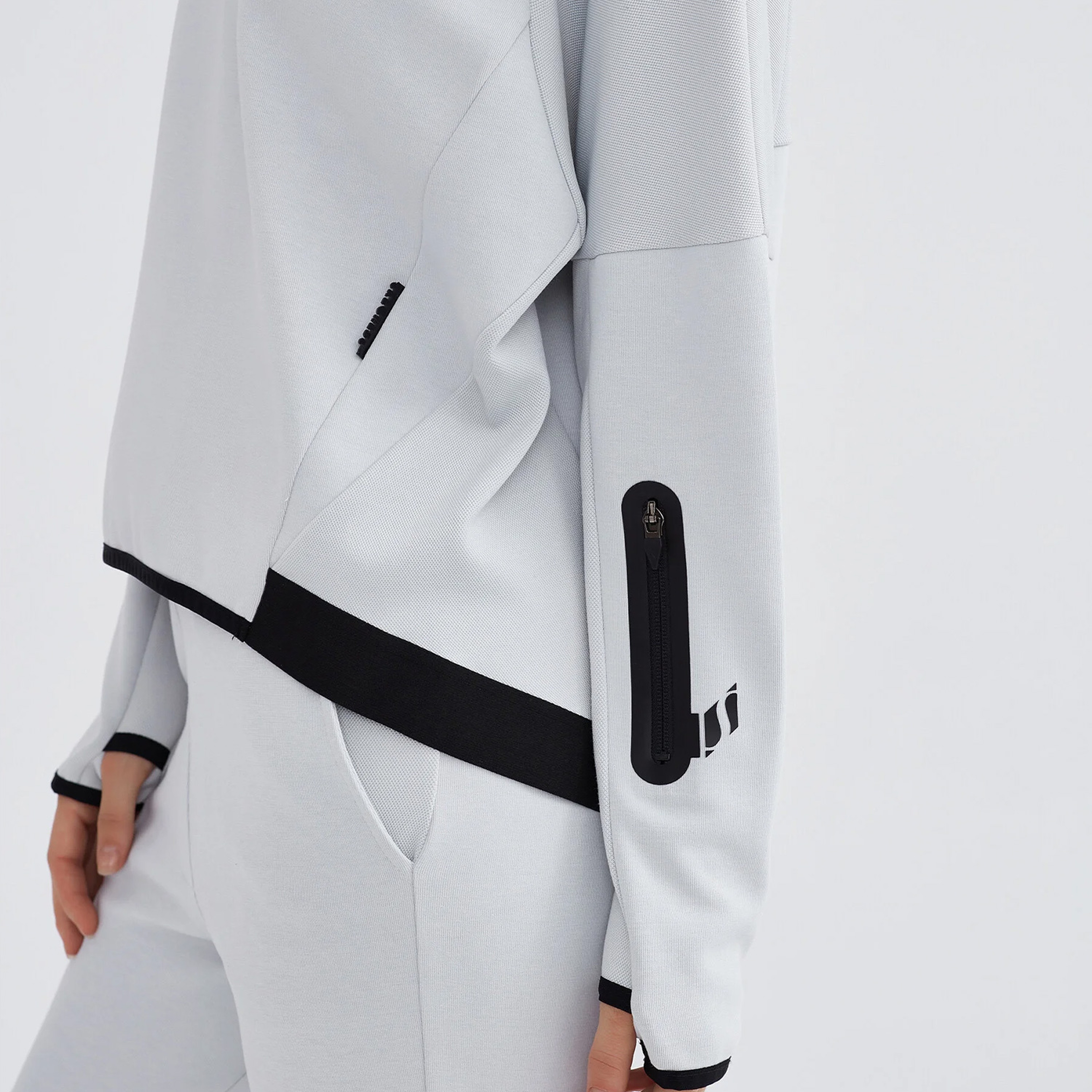 Skechers 2XI-Lock Kadın Gri Hoodie