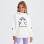 Skechers Heavy Weight Fleece Suit Çocuk Beyaz Eşofman Takımı