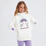 Skechers Heavy Weight Fleece Suit Çocuk Beyaz Eşofman Takımı