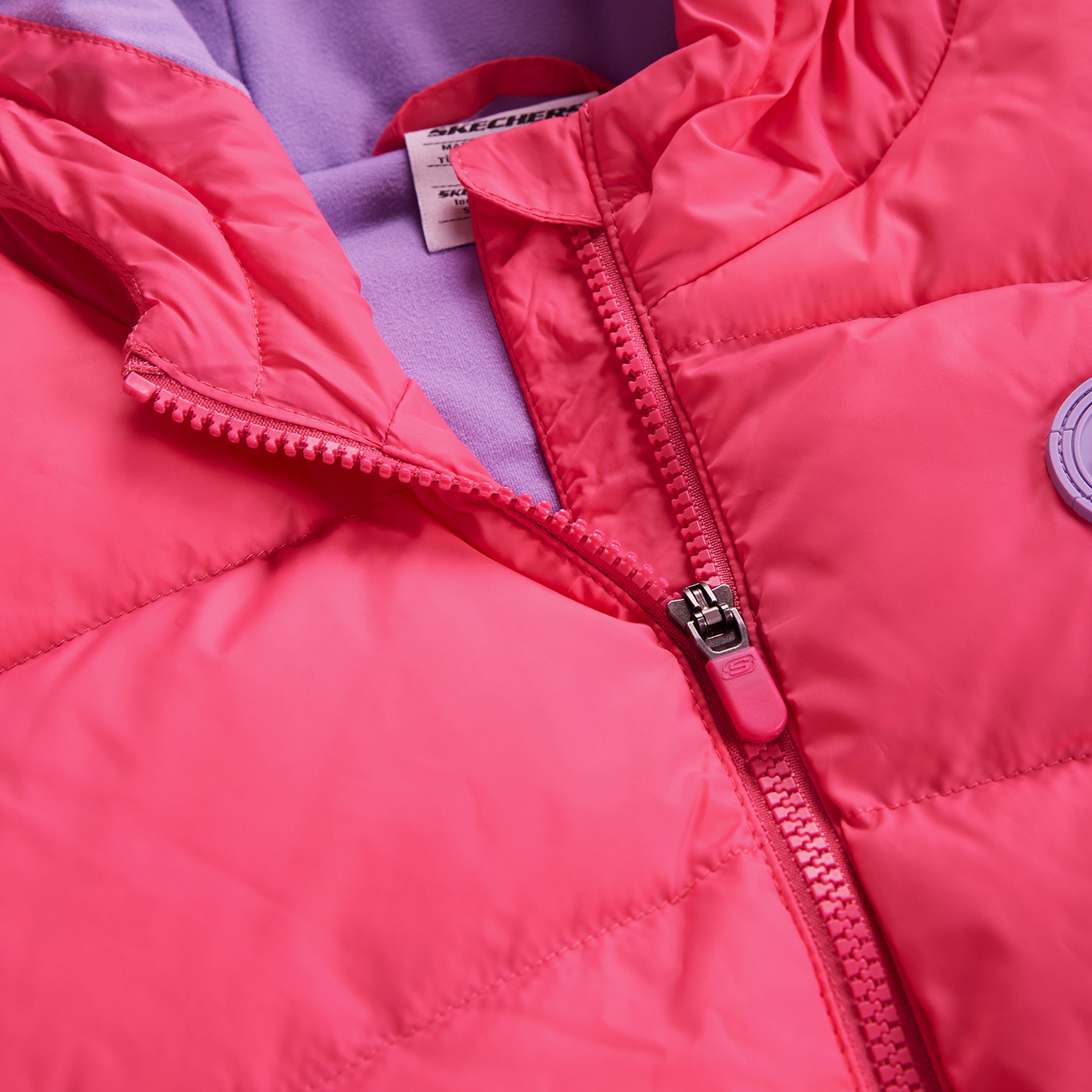 Skechers Outerwear Padded Çocuk Pembe Yelek