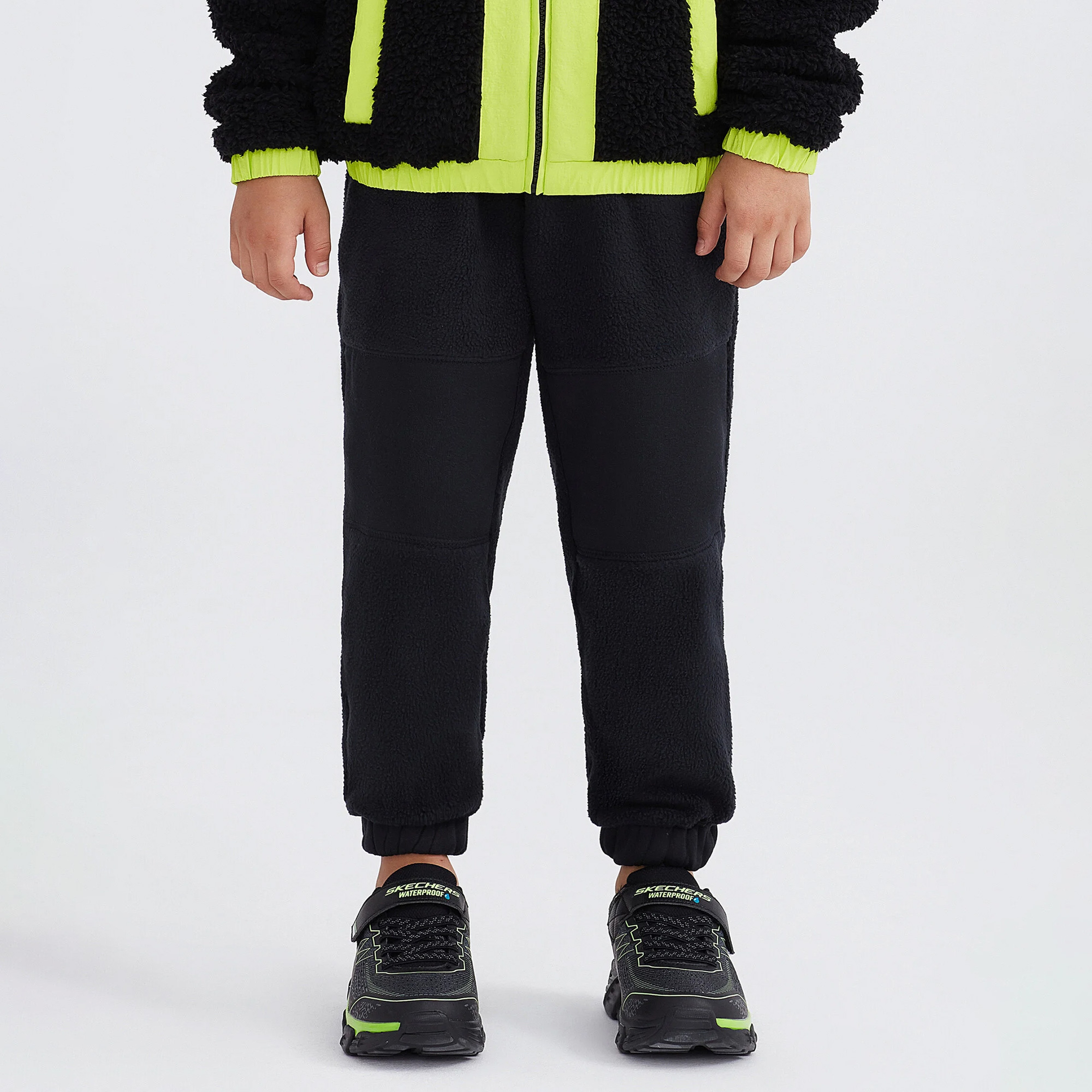 Skechers Outdoor Fleece Jogger Çocuk Siyah Eşofman Altı