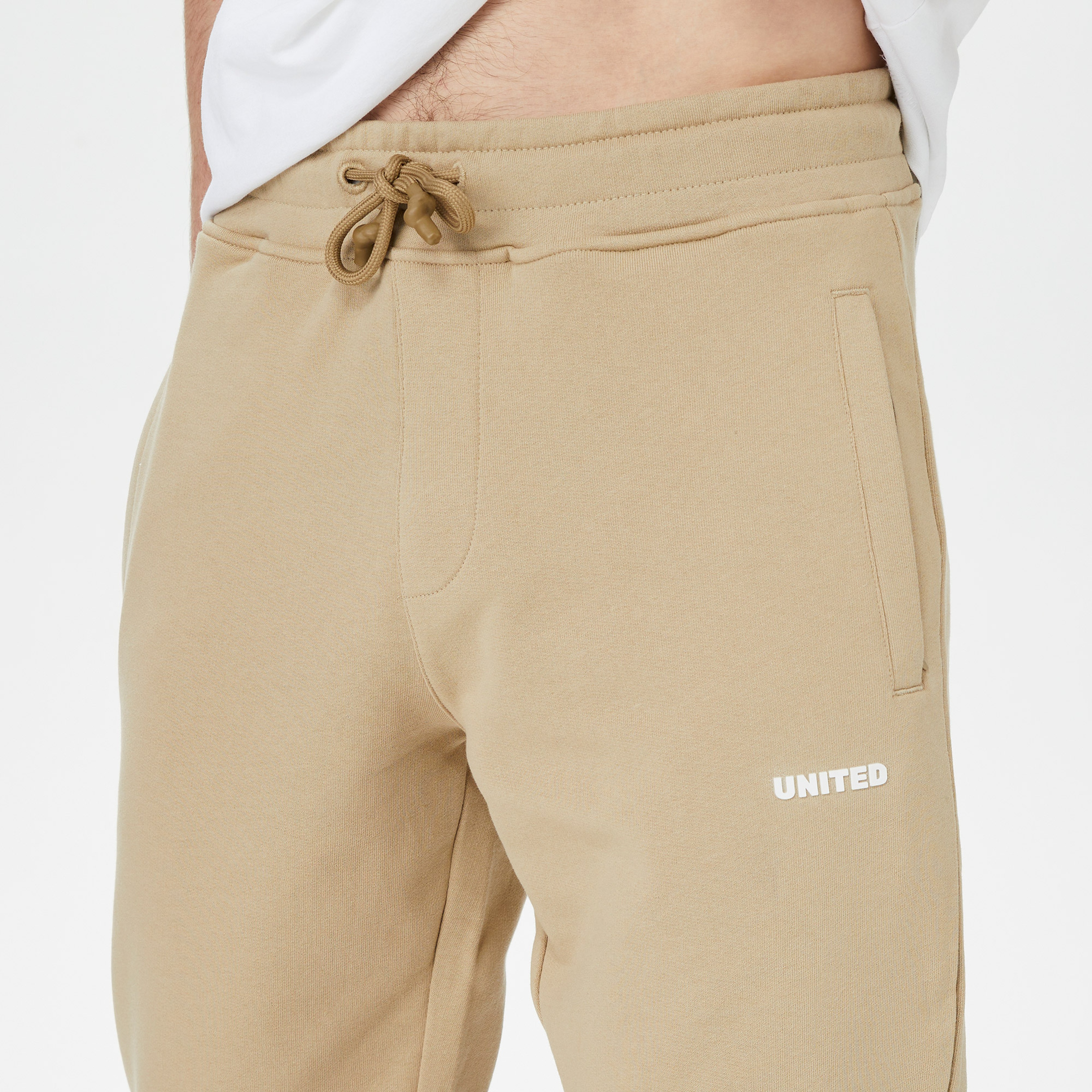 UNITED4 Erkek Krem Eşofman Altı