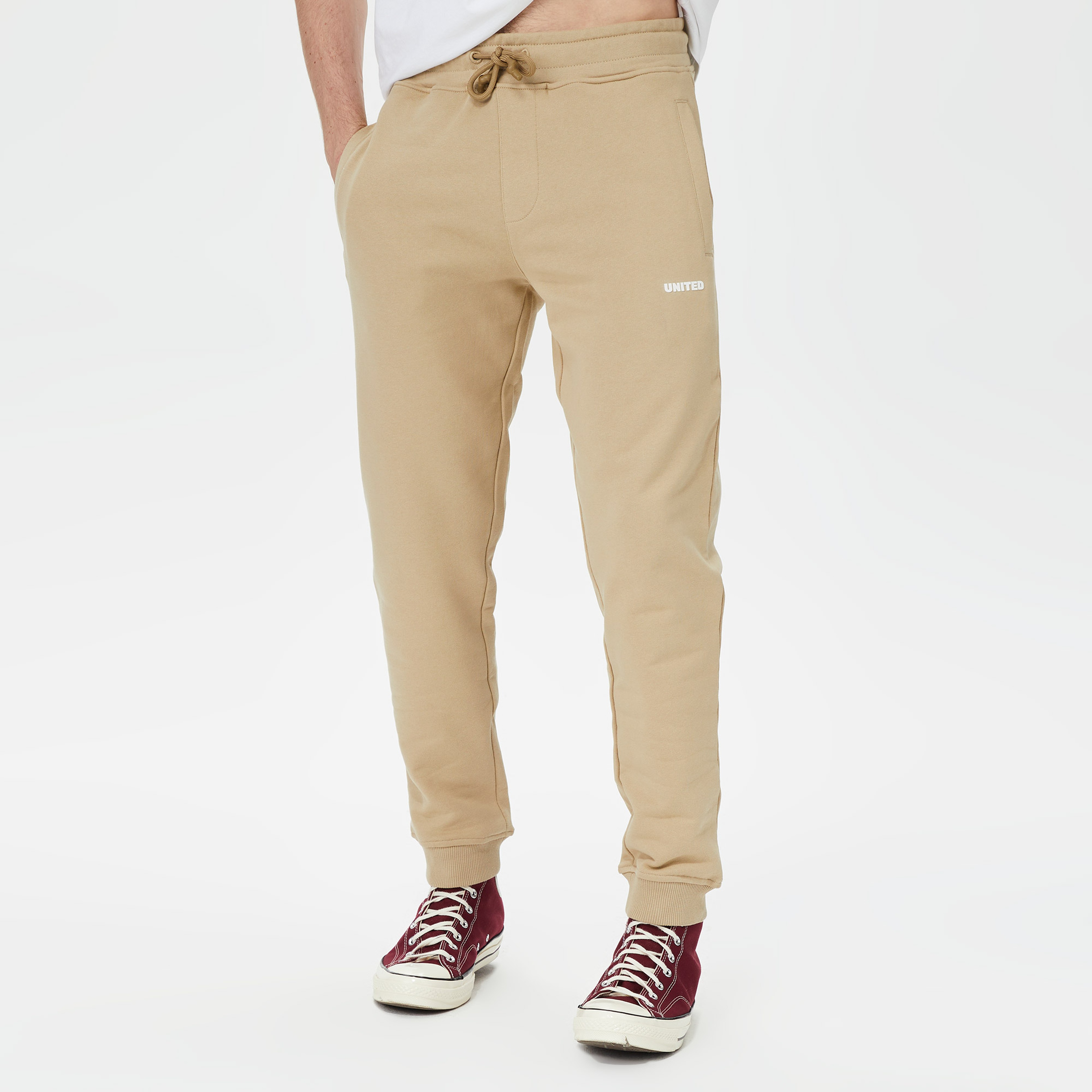 UNITED4 Erkek Krem Eşofman Altı