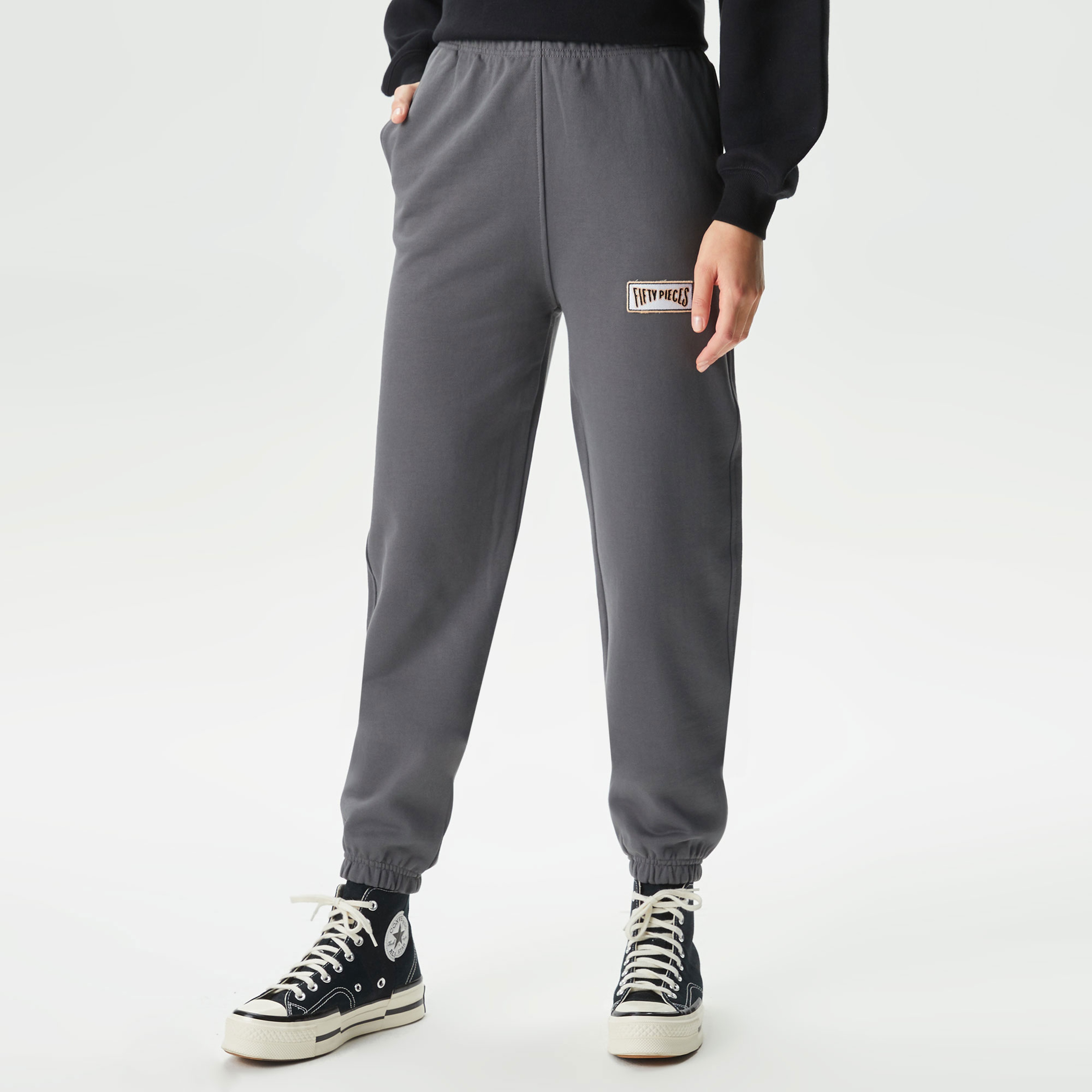 Fifty Pieces Boyfriend Kadın Gri Eşofman Altı