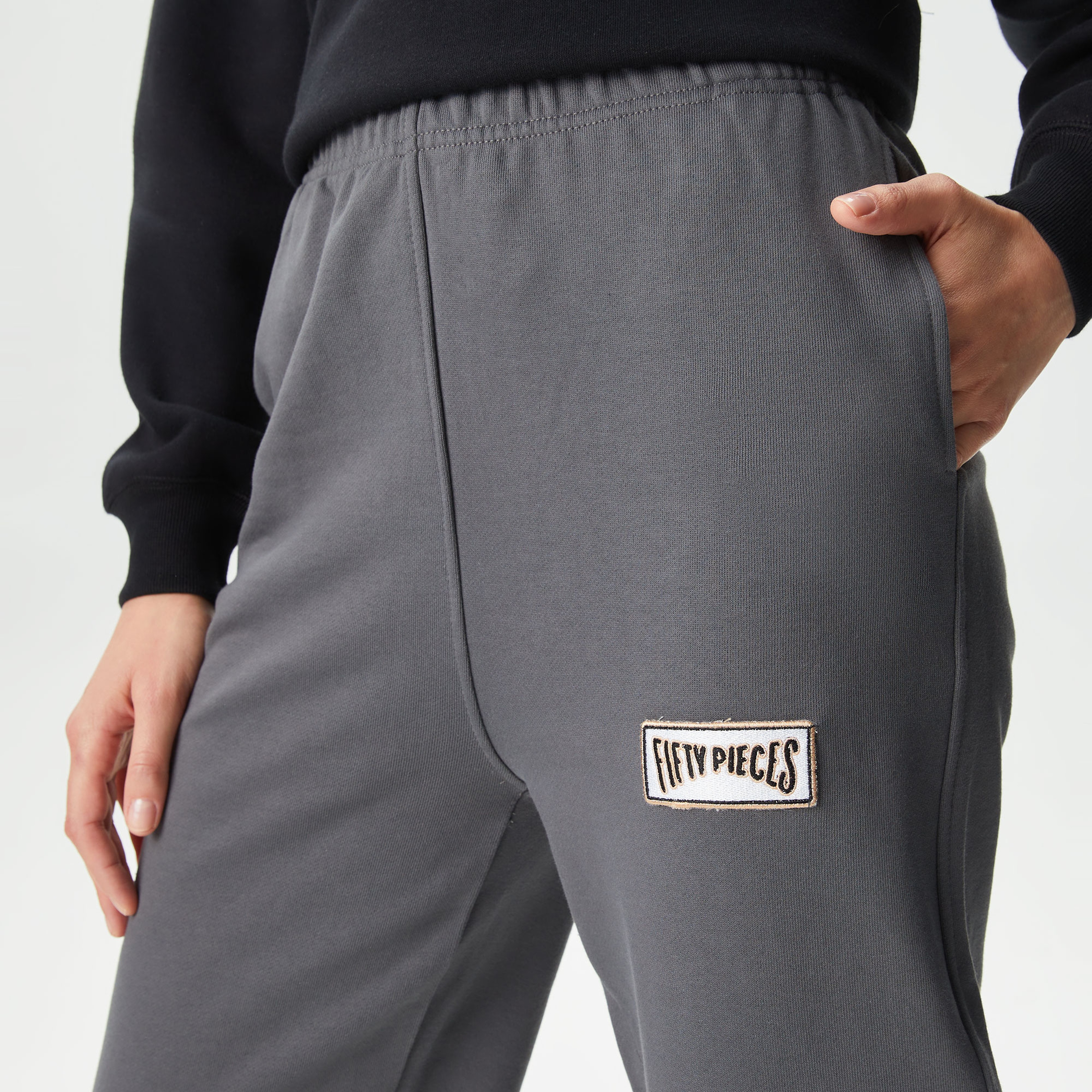 Fifty Pieces Boyfriend Kadın Gri Eşofman Altı