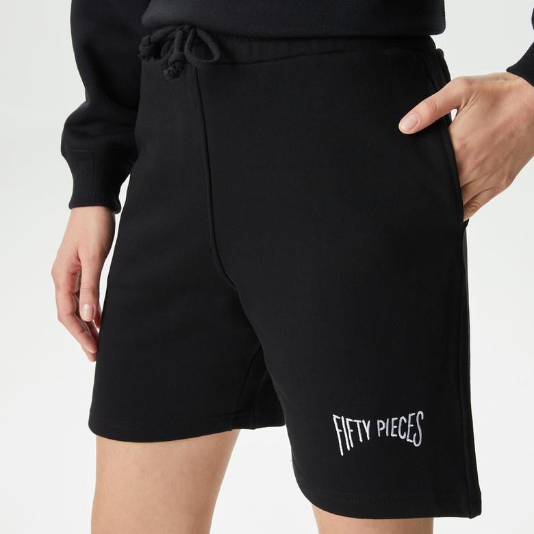 Fifty Pieces Stitched Detailed Kadın Gri Jogger Eşofman Altı