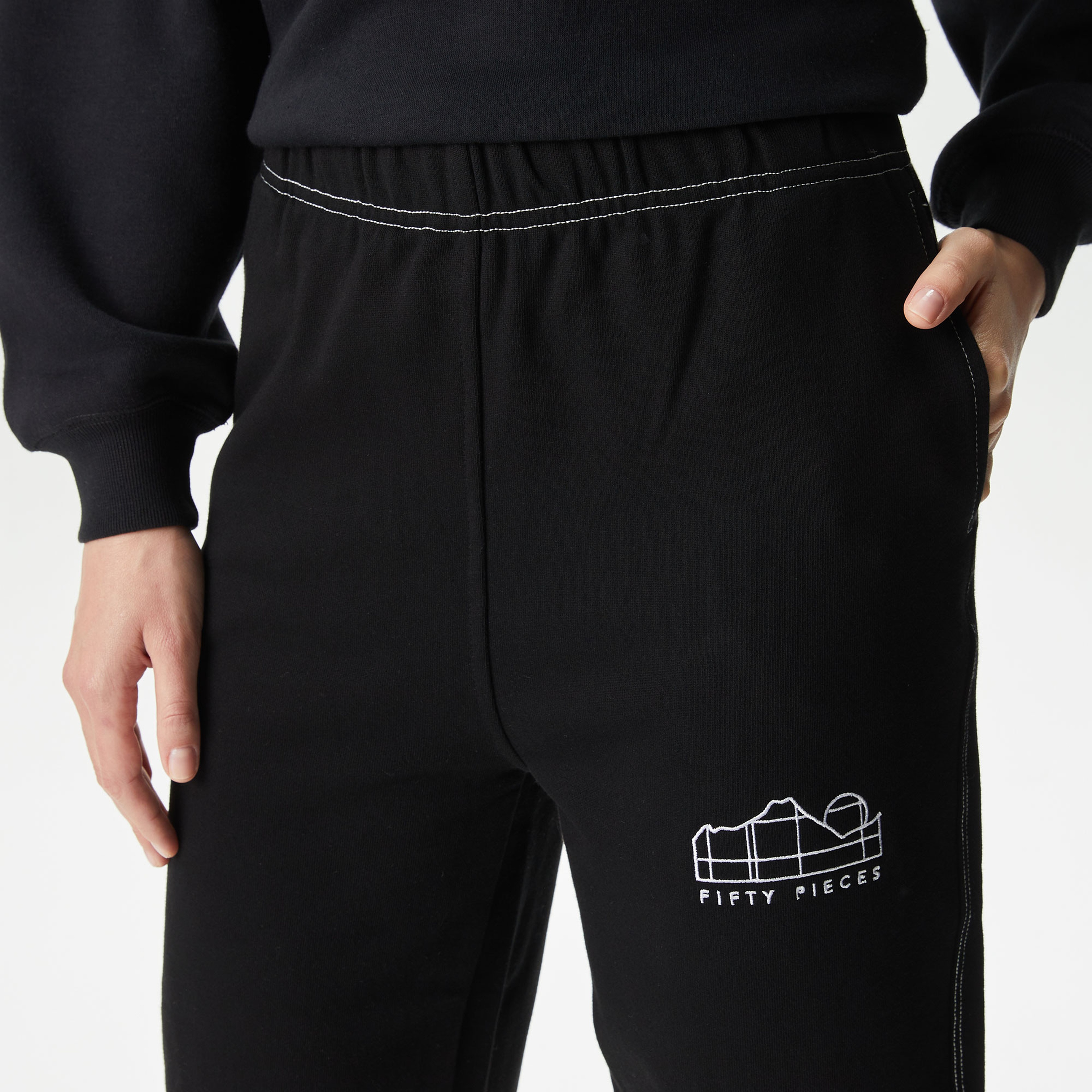 Fifty Pieces Classic Kadın Siyah Sweatshirt