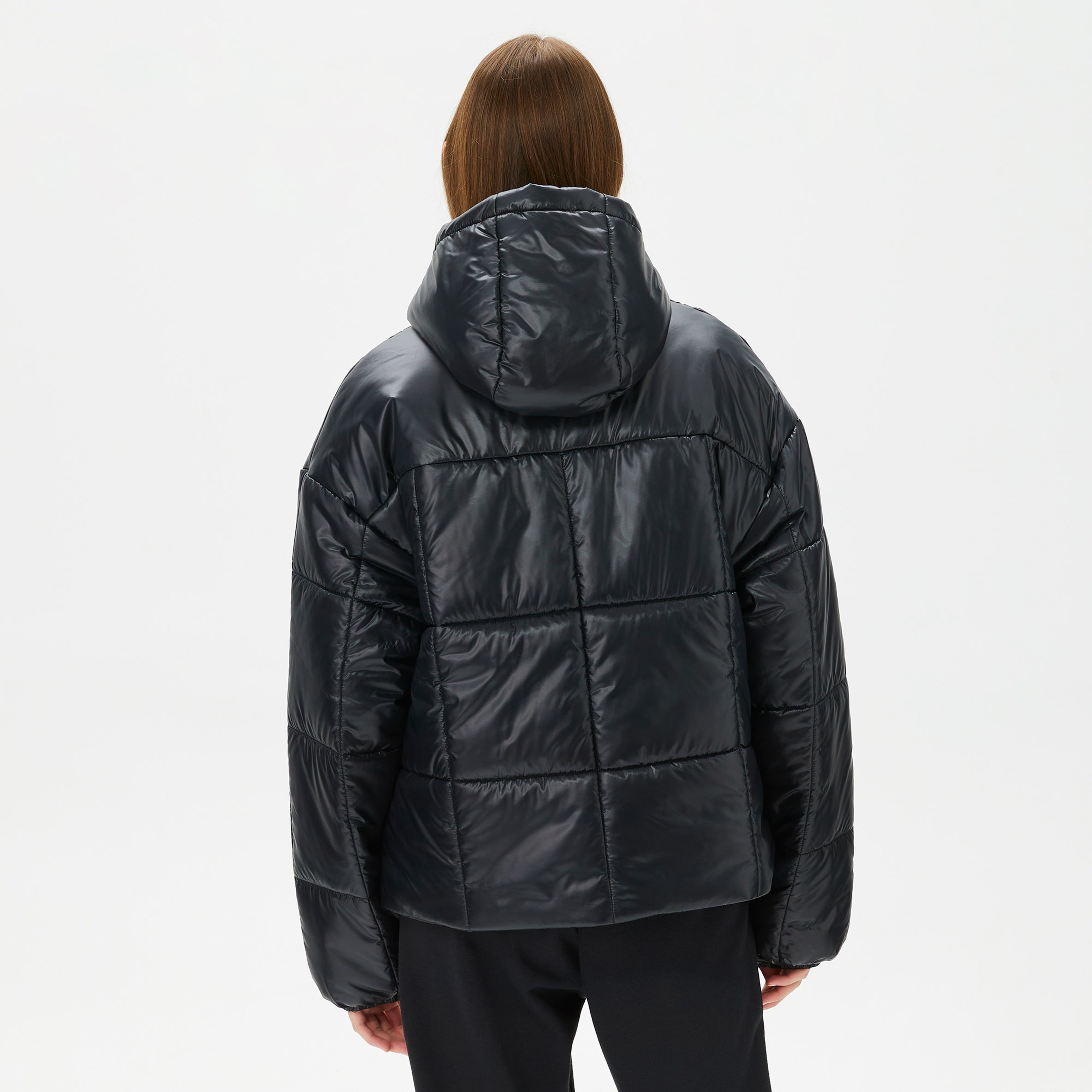 Nike Sportswear Classic Puffer Shine Kadın Siyah Mont