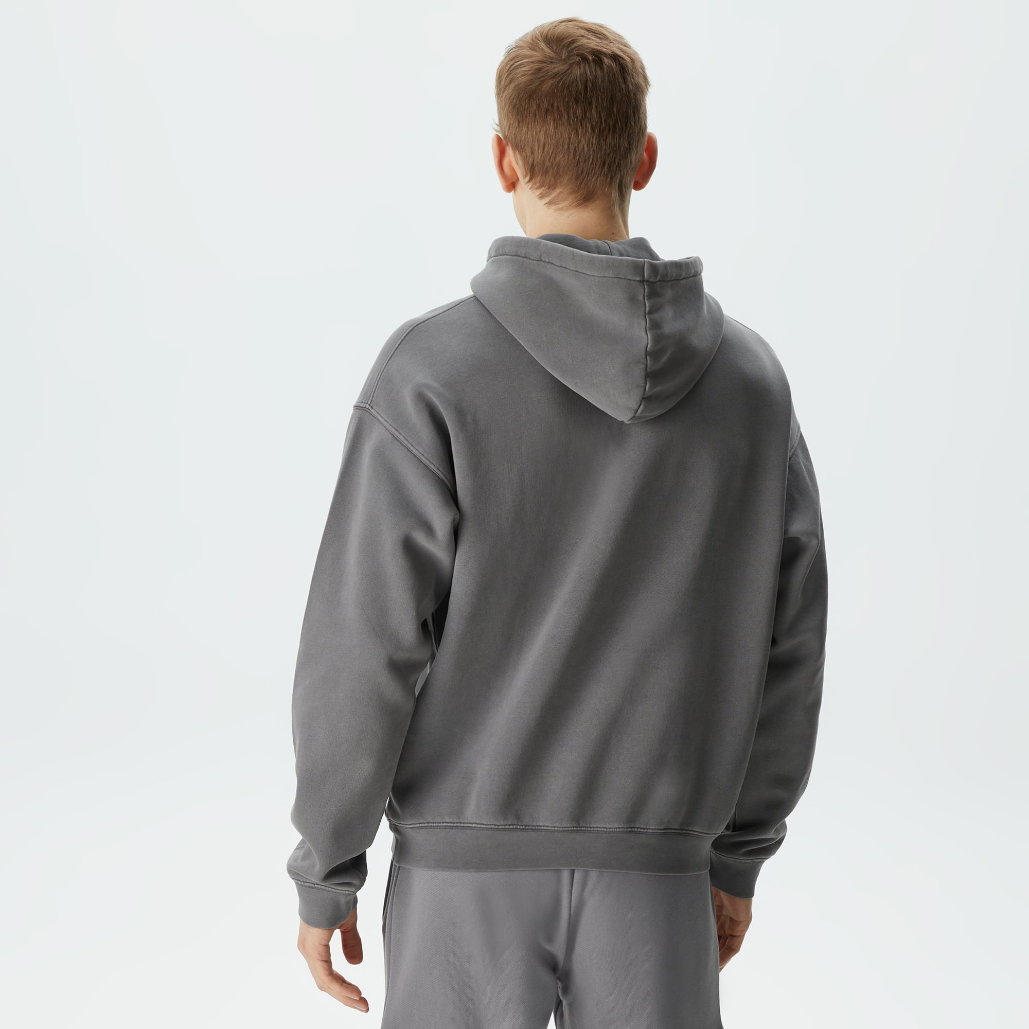 Neo Heritage Unisex Loose Fit Kapüşonlu Gri SweatshirtMSH3452