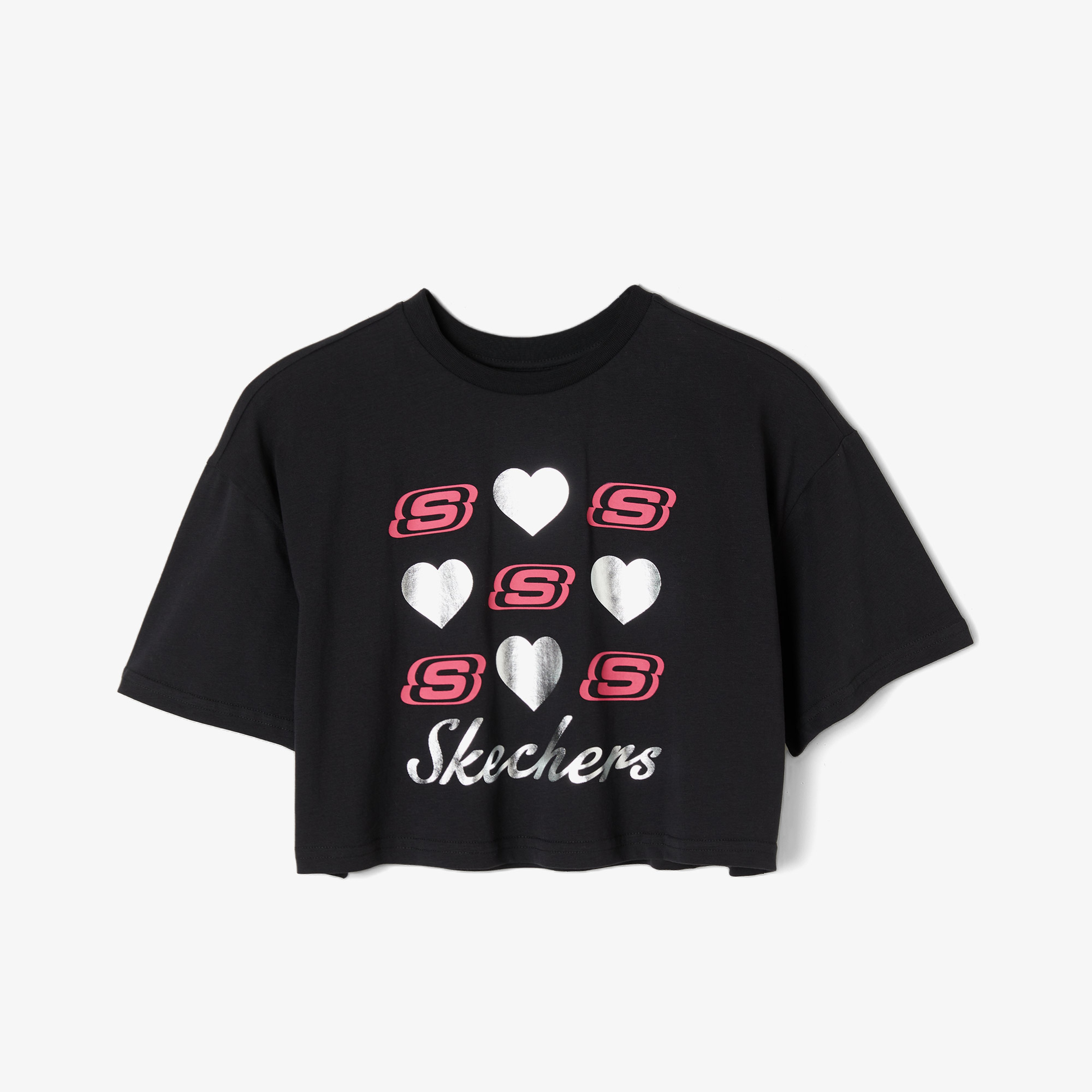 Skechers Classic Çocuk Siyah T-Shirt