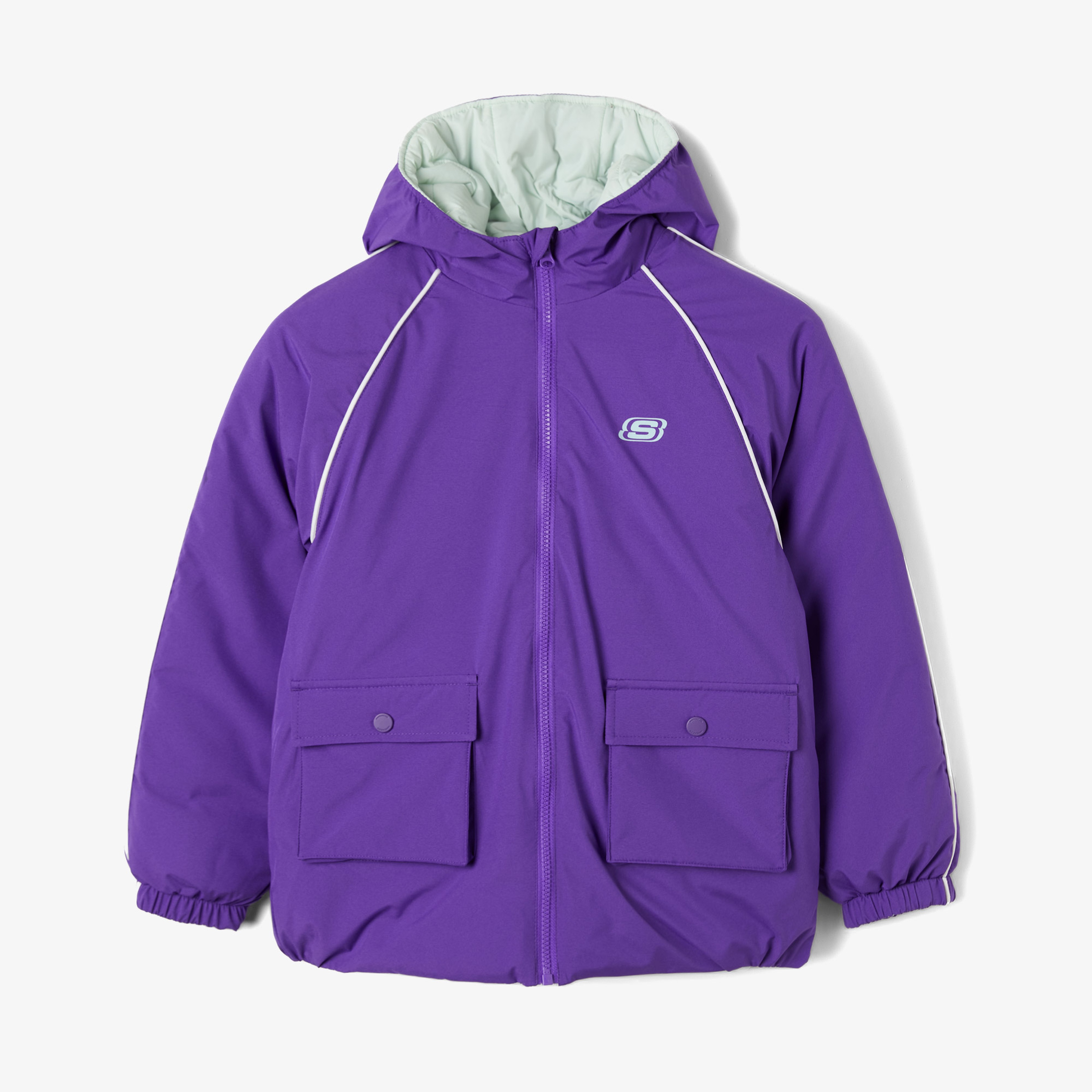 Skechers Classic Çocuk Mor/Beyaz Ceket