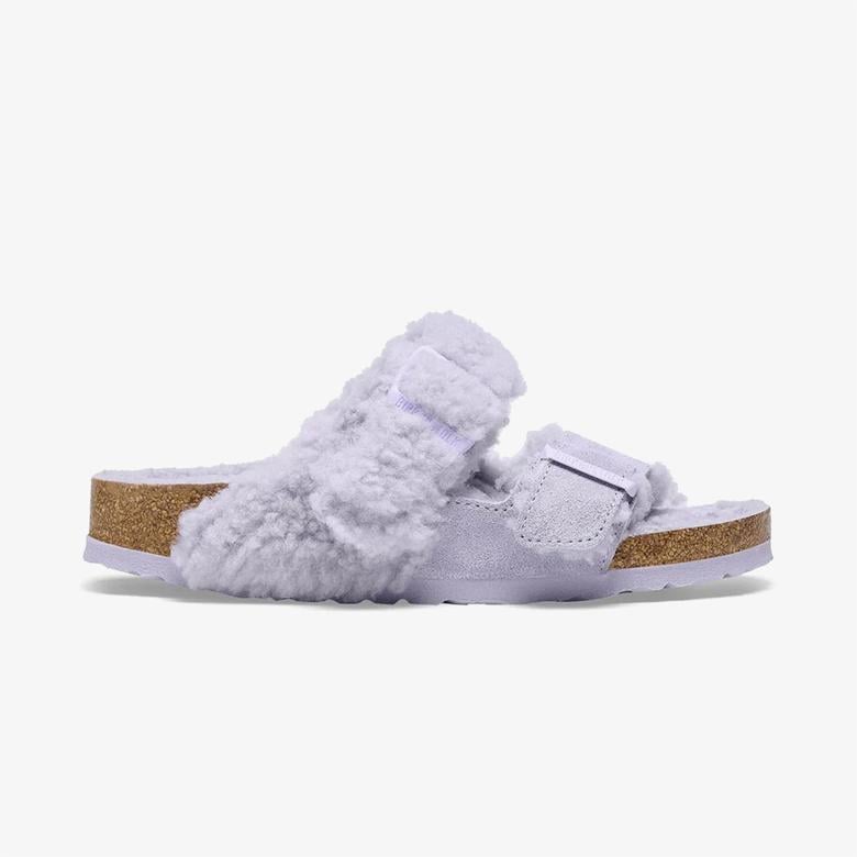 Birkenstock Arizona Split Vl Teddy Kadın Mor Terlik