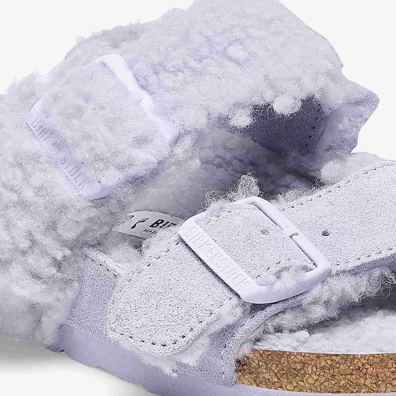 Birkenstock Arizona Split Vl Teddy Kadın Mor Terlik
