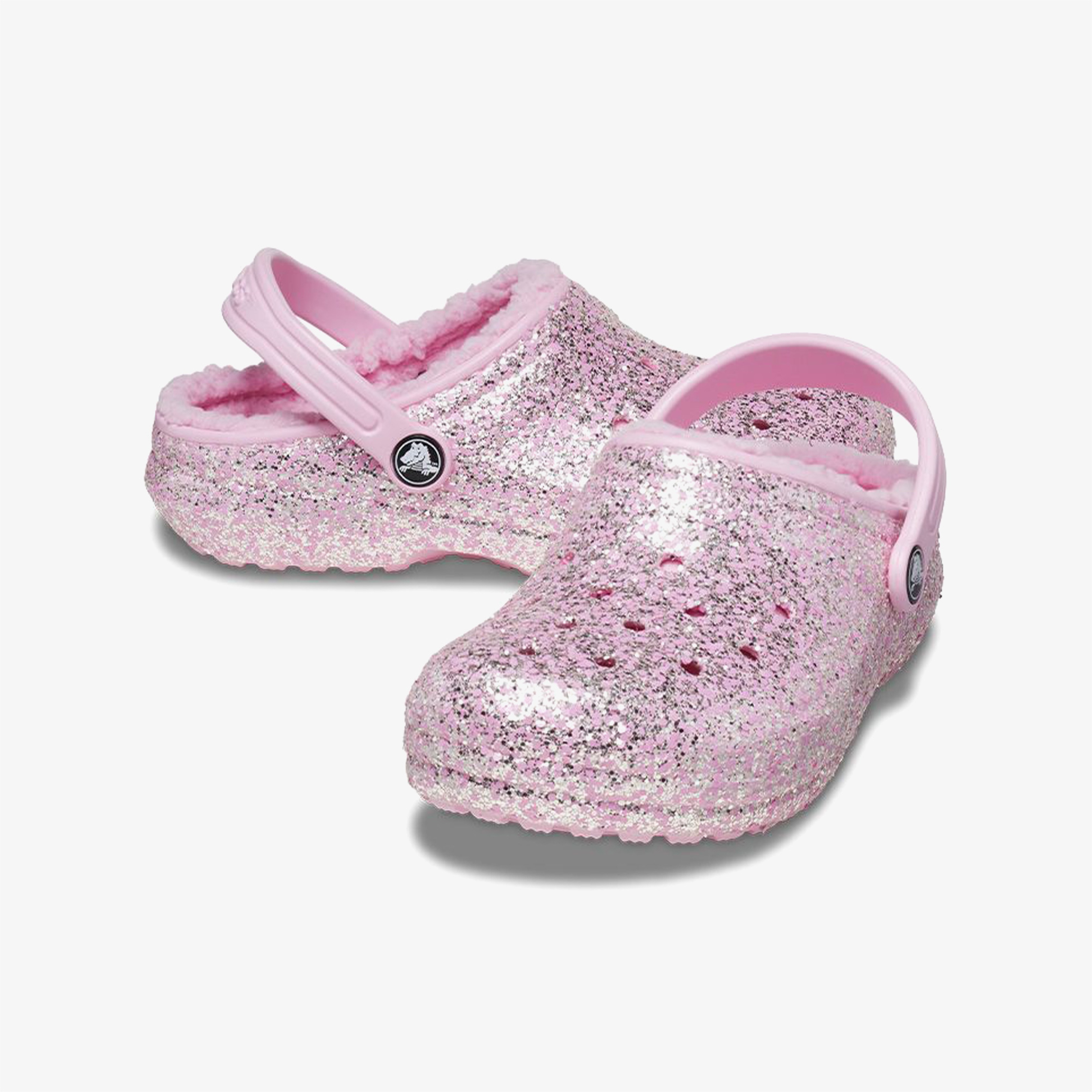 Crocs Classic Lined Glitter Clog Çocuk Pembe Terlik