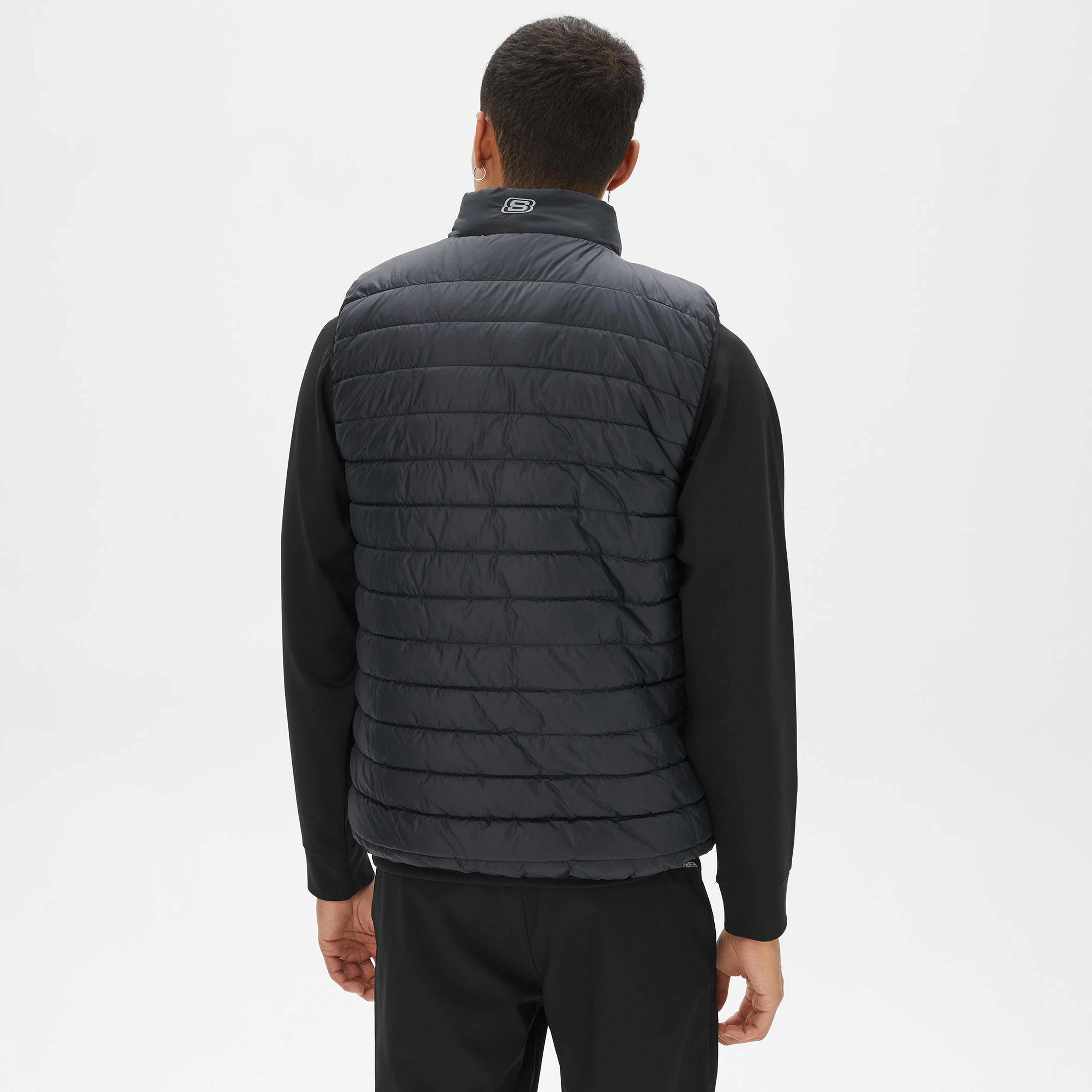 Skechers Outerwear Padded  Erkek Siyah Yelek