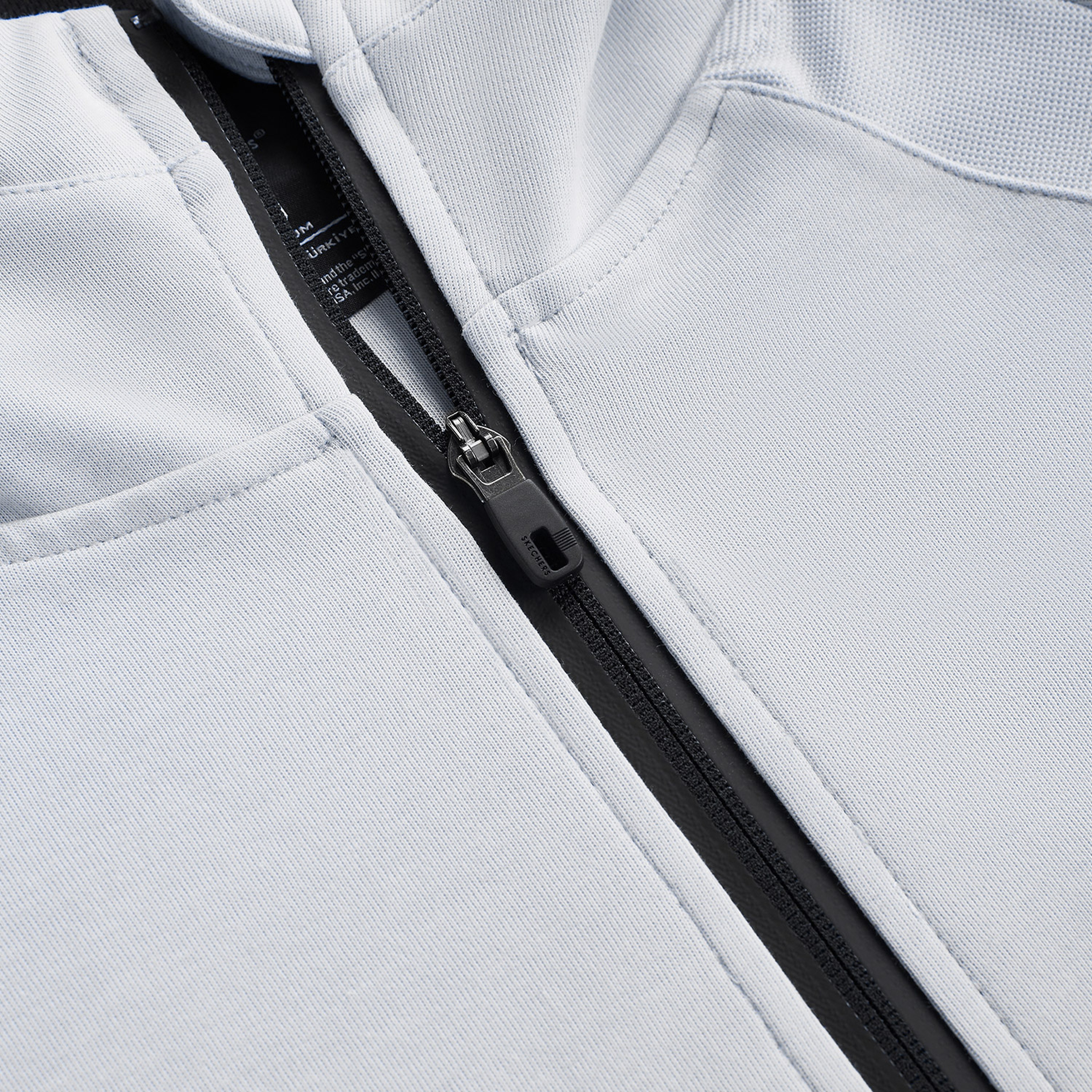 Skechers 2XI-Lock Full Zip Erkek Gri Eşofman Üstü