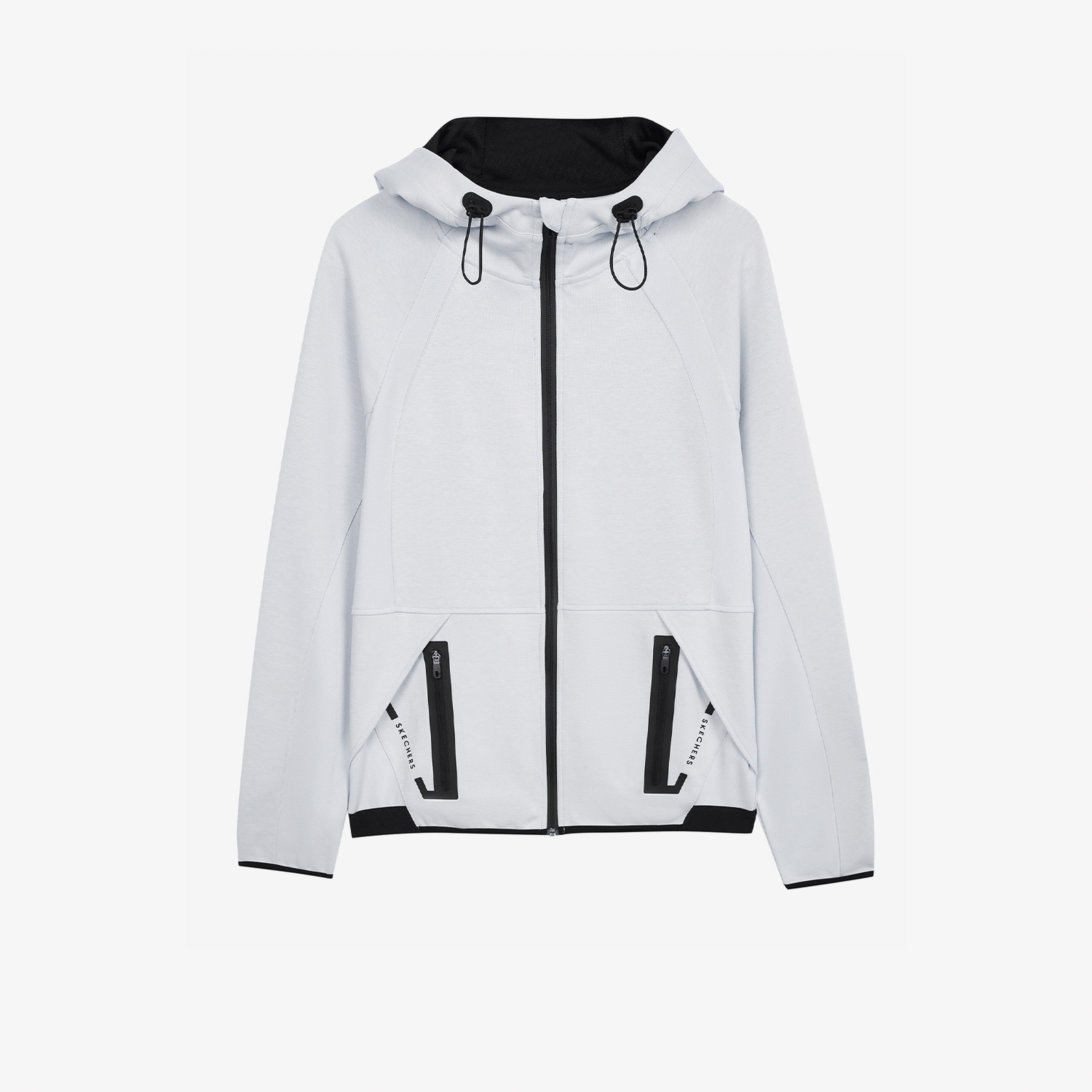 Skechers 2XI-Lock Full Zip Erkek Gri Eşofman Üstü