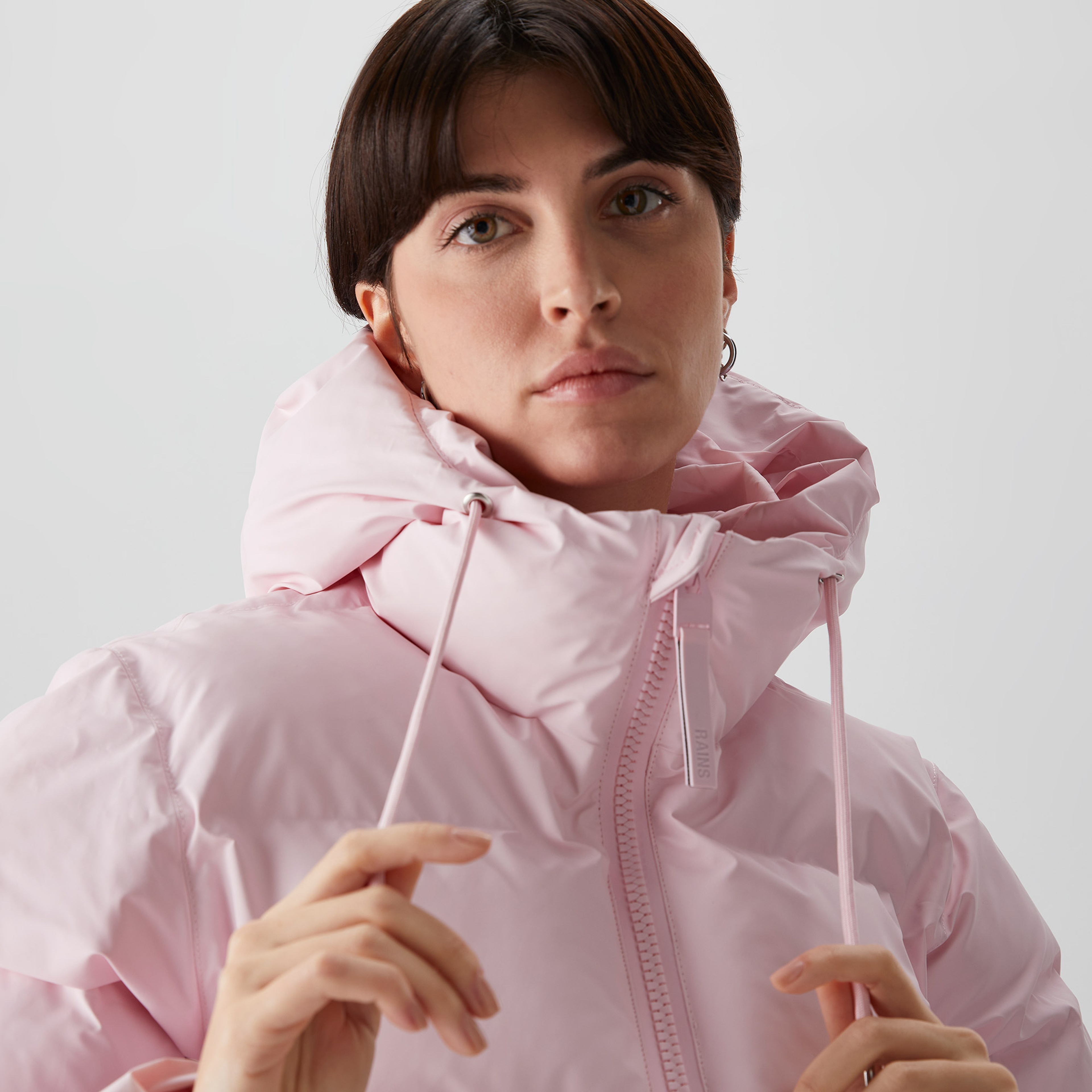 Rains Alta Puffer Vest W3T2 Unisex Pembe Mont