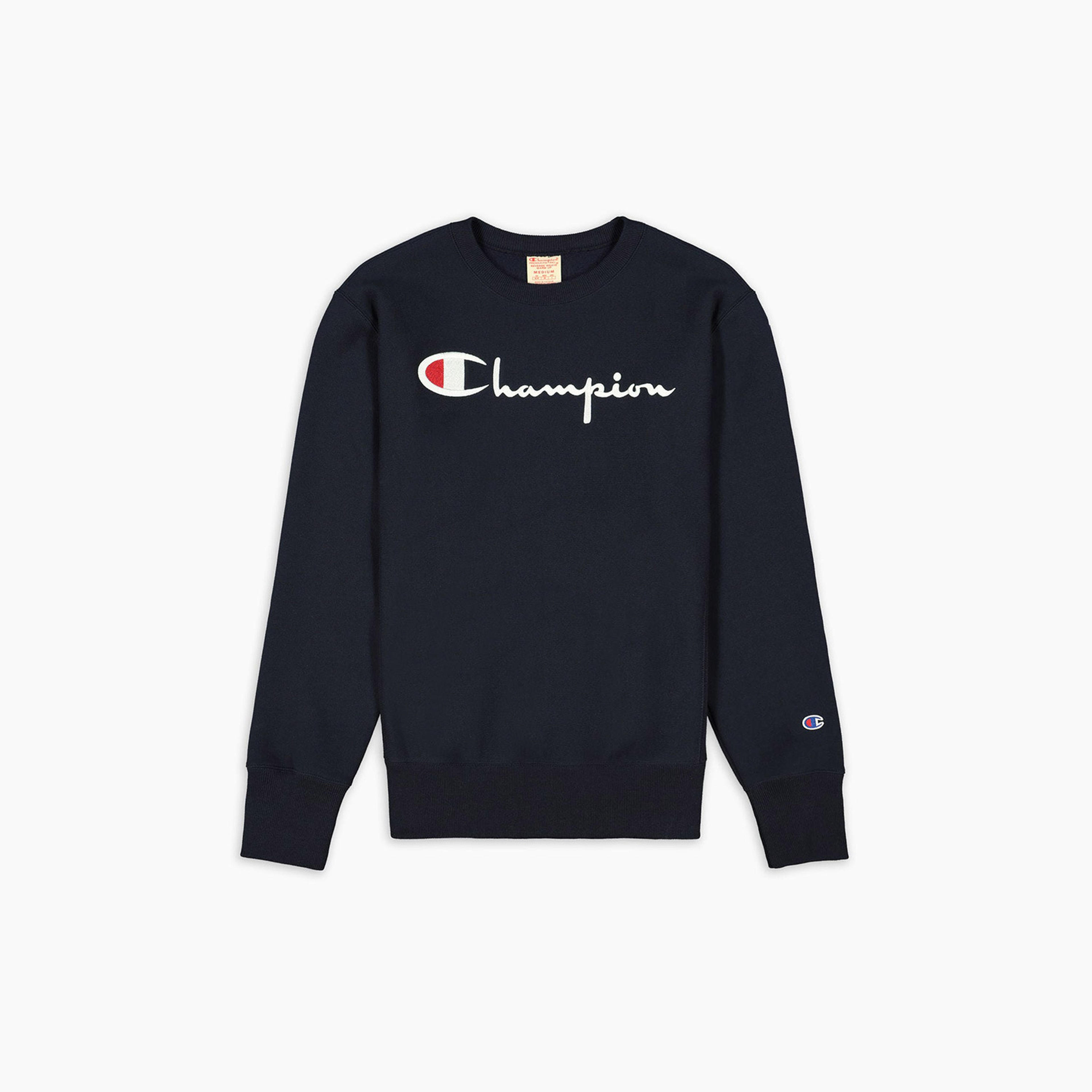 Champion Crewneck Erkek Lacivert Sweatshirt