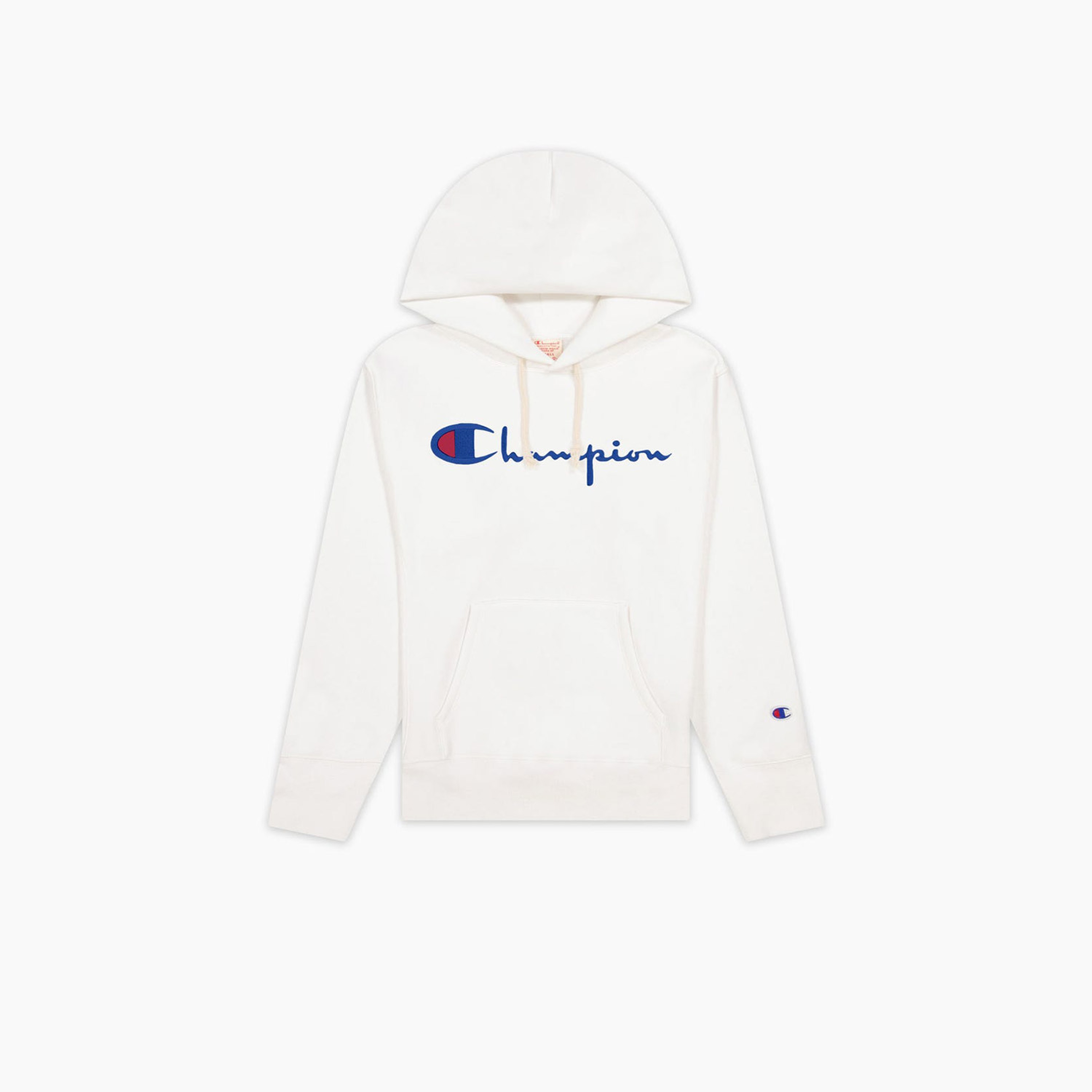 Champion Kadın Kapüşonlu Beyaz Sweatshirt