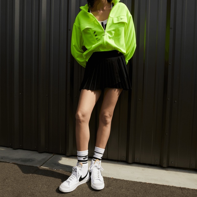 Nike Nike Blazer Mid '77 Kadın Beyaz Spor Ayakkabı Sneaker | Occasion Beyaz - 11. görsel