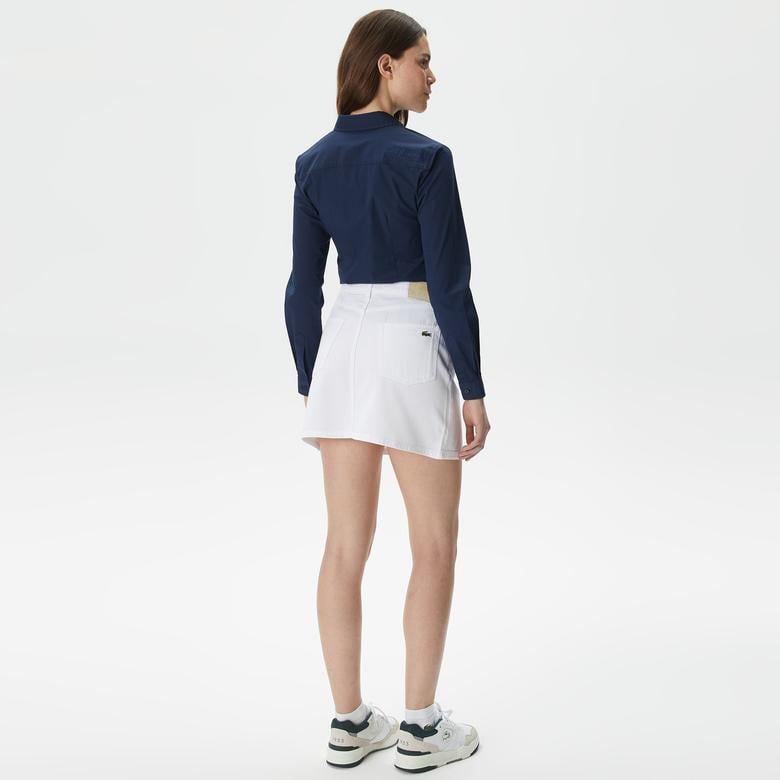 Kadın Regular Fit Beyaz Etek