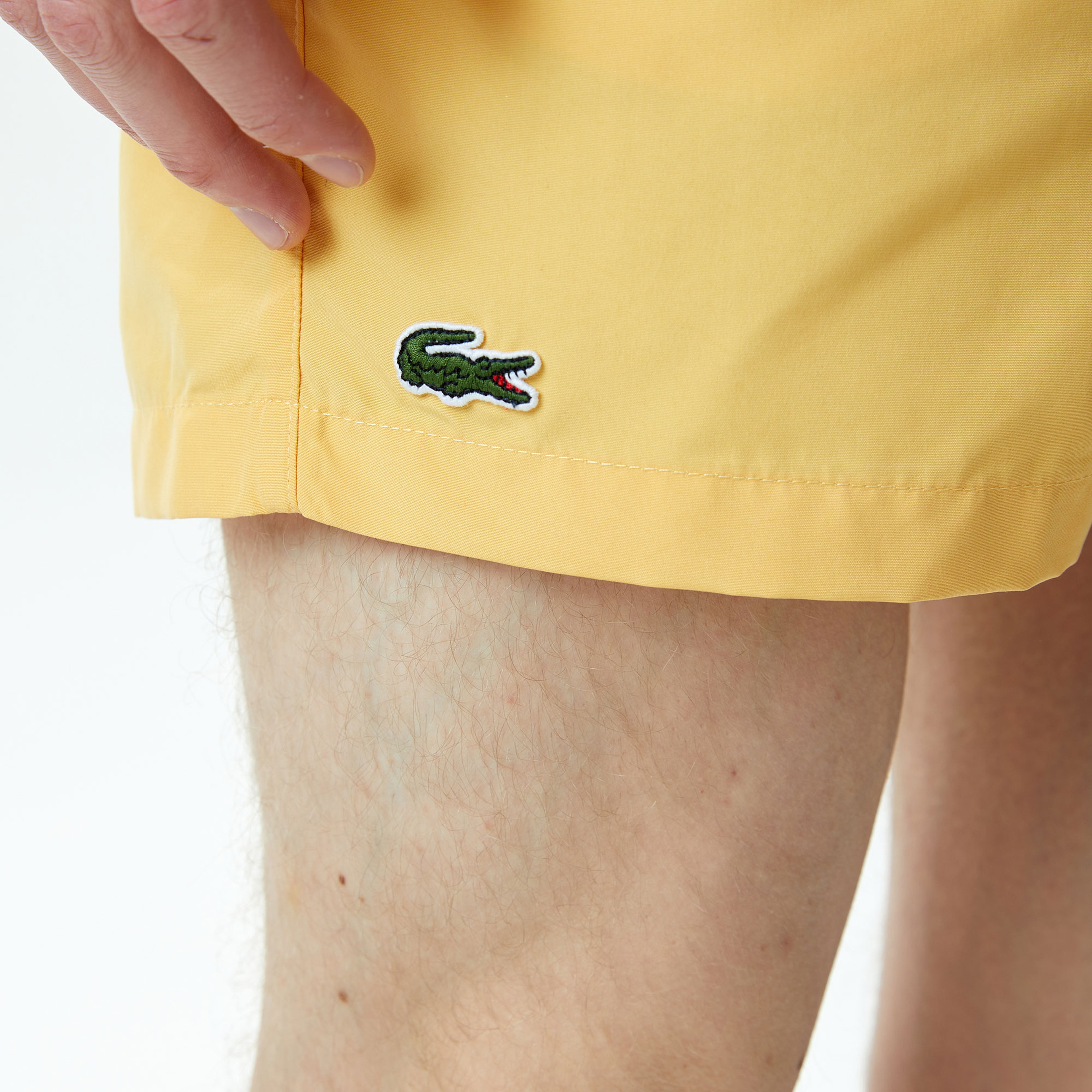 Erkek Desenli Sarı Mayo Şort