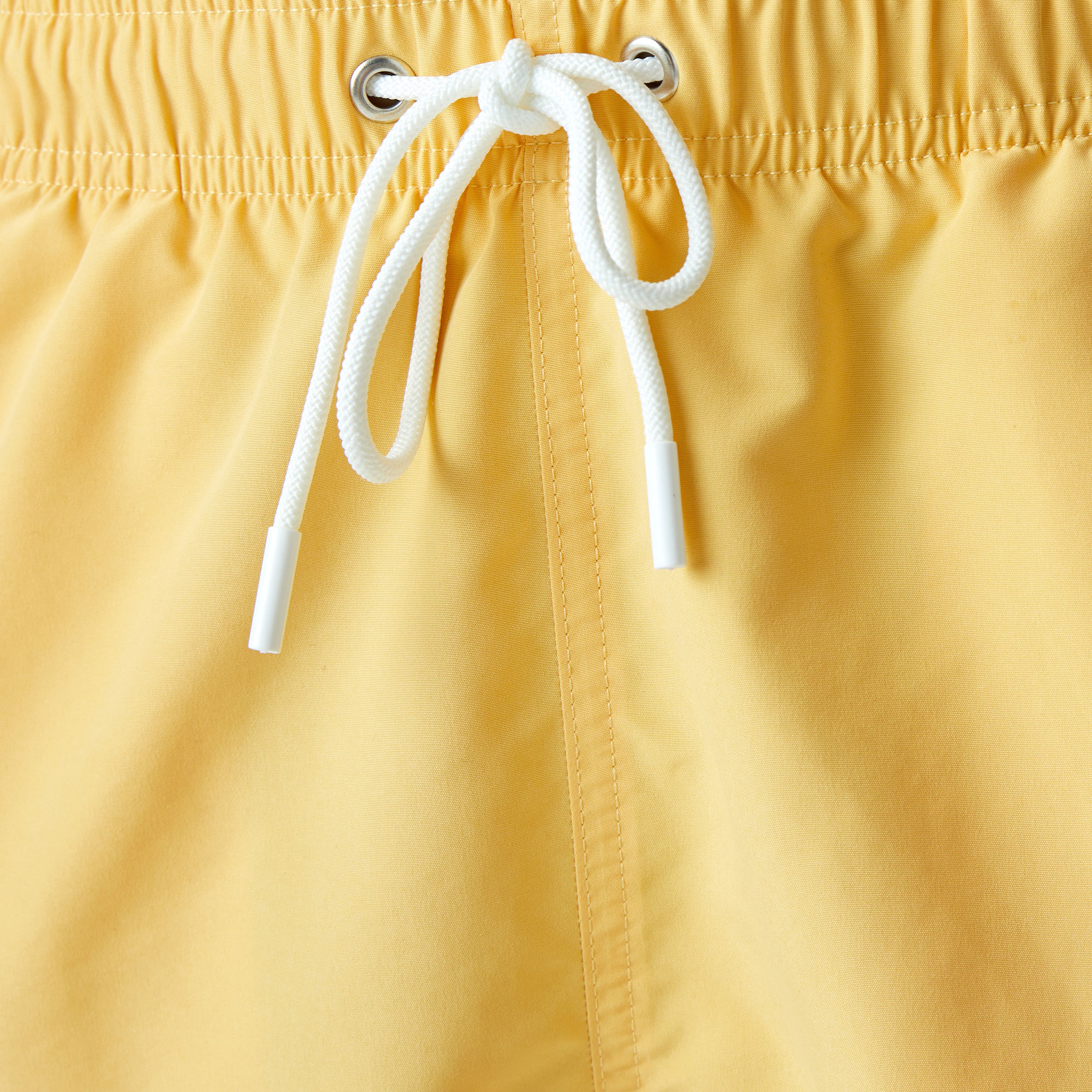 Erkek Desenli Sarı Mayo Şort