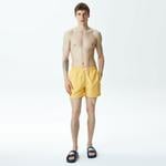 Erkek Desenli Sarı Mayo Şort