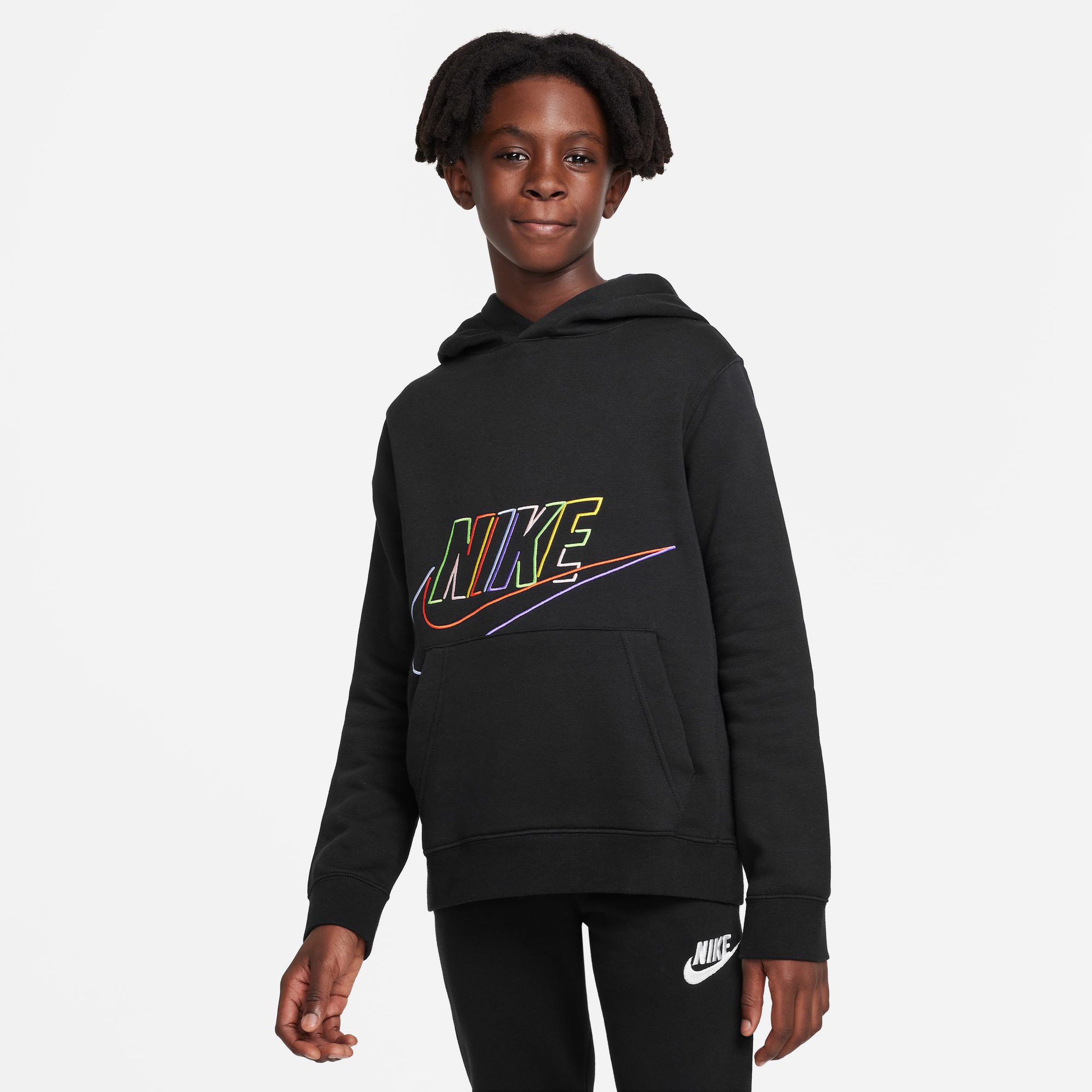Nike Sportswear Pullover Çocuk Siyah Hoodie