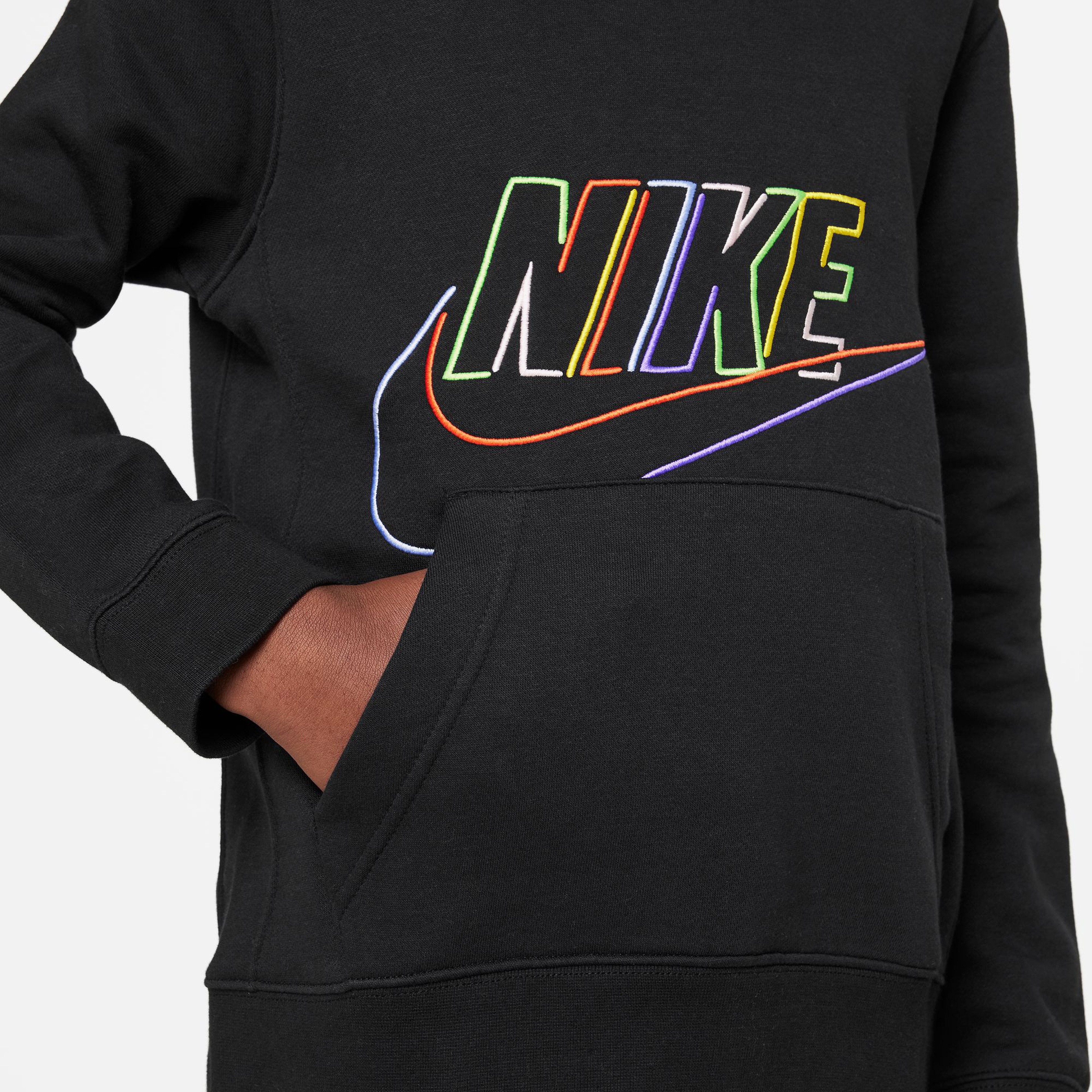 Nike Sportswear Pullover Çocuk Siyah Hoodie