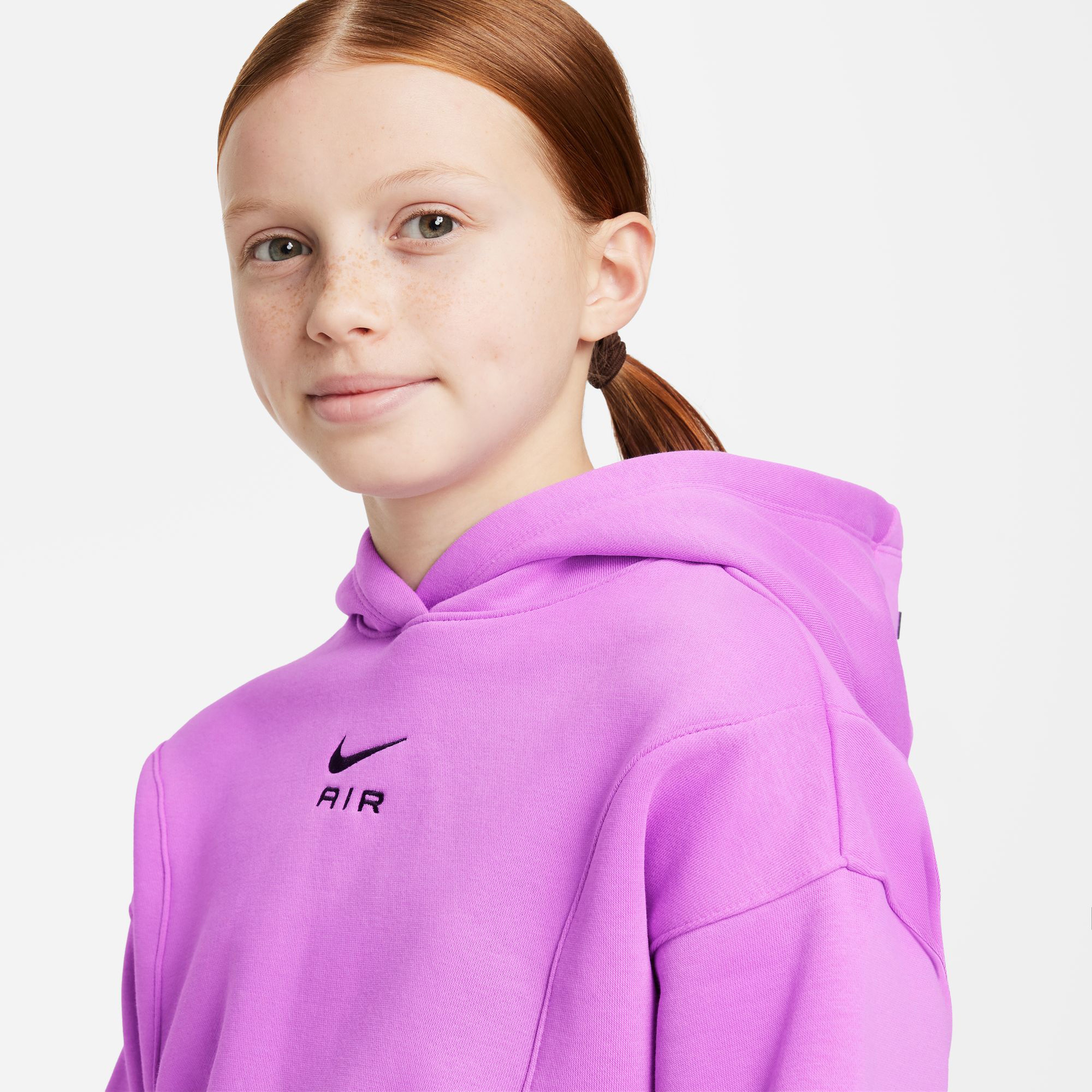 Nike Air Crop Çocuk Mor Hoodie