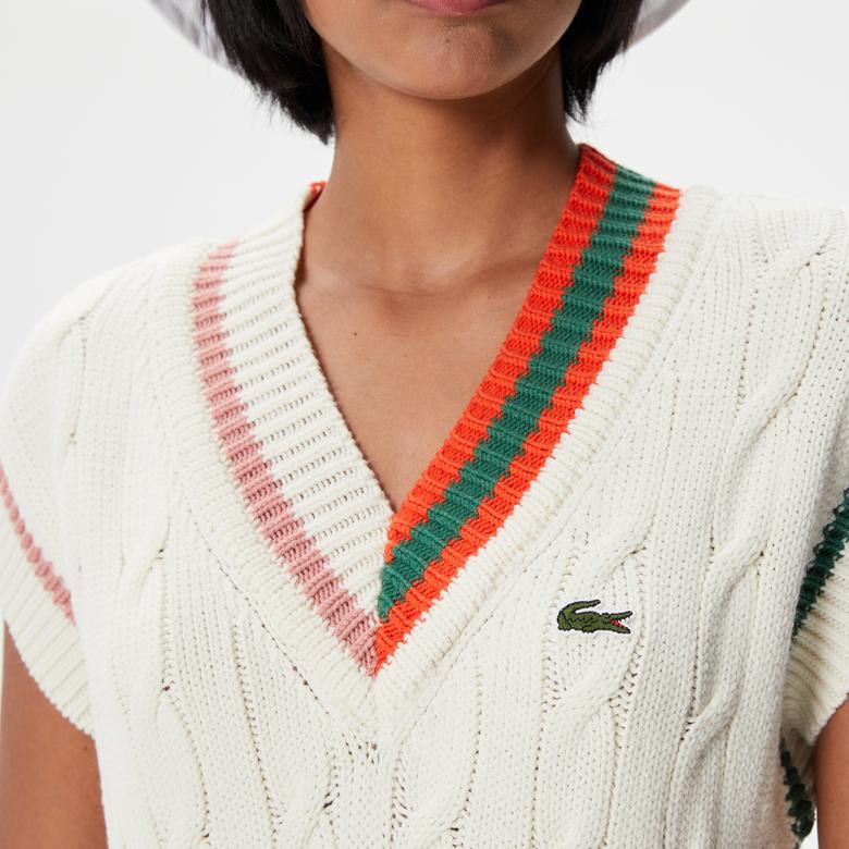 Lacoste Kadın Beyaz Elbise