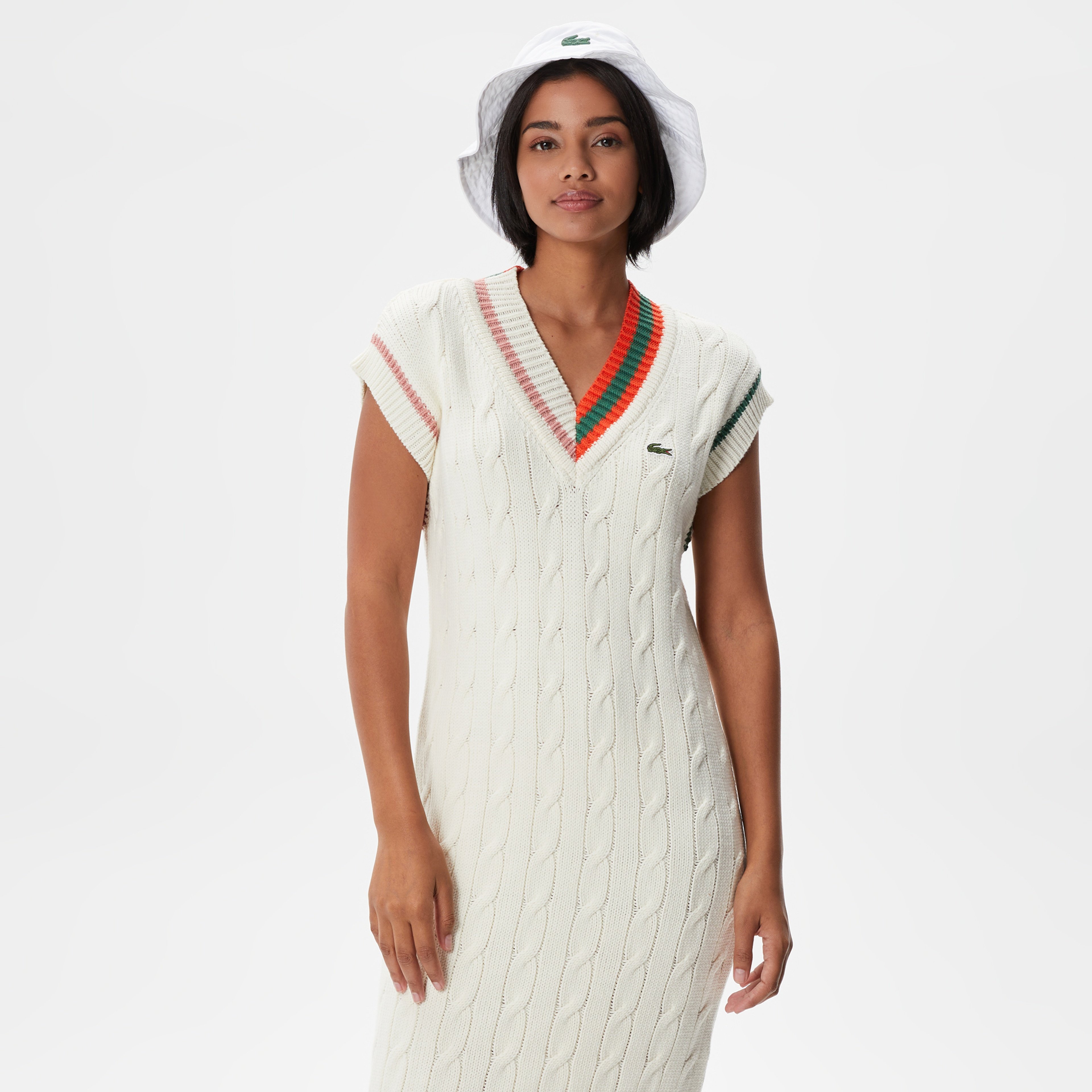 Lacoste Kadın Beyaz Elbise