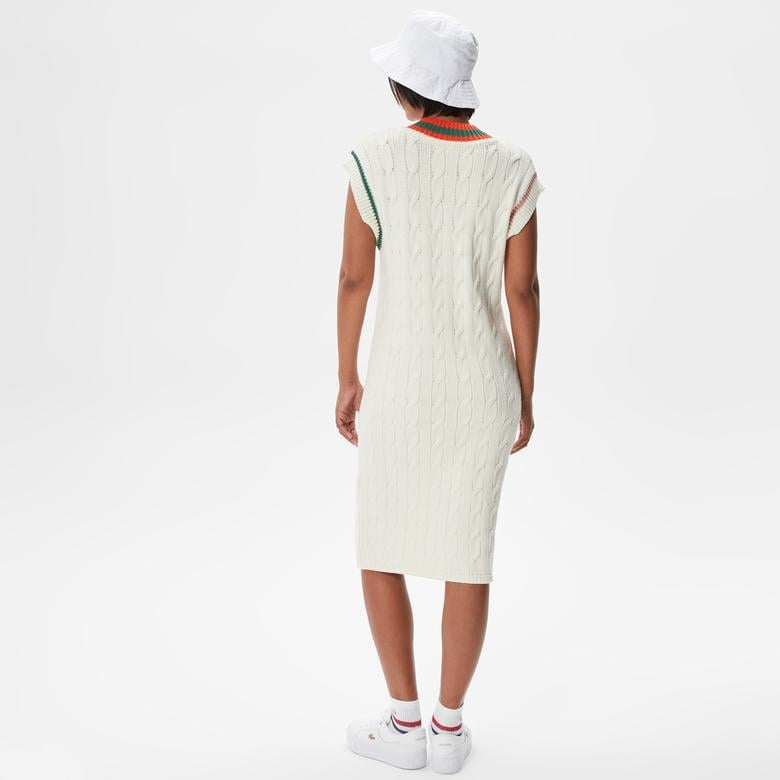 Lacoste Kadın Beyaz Elbise