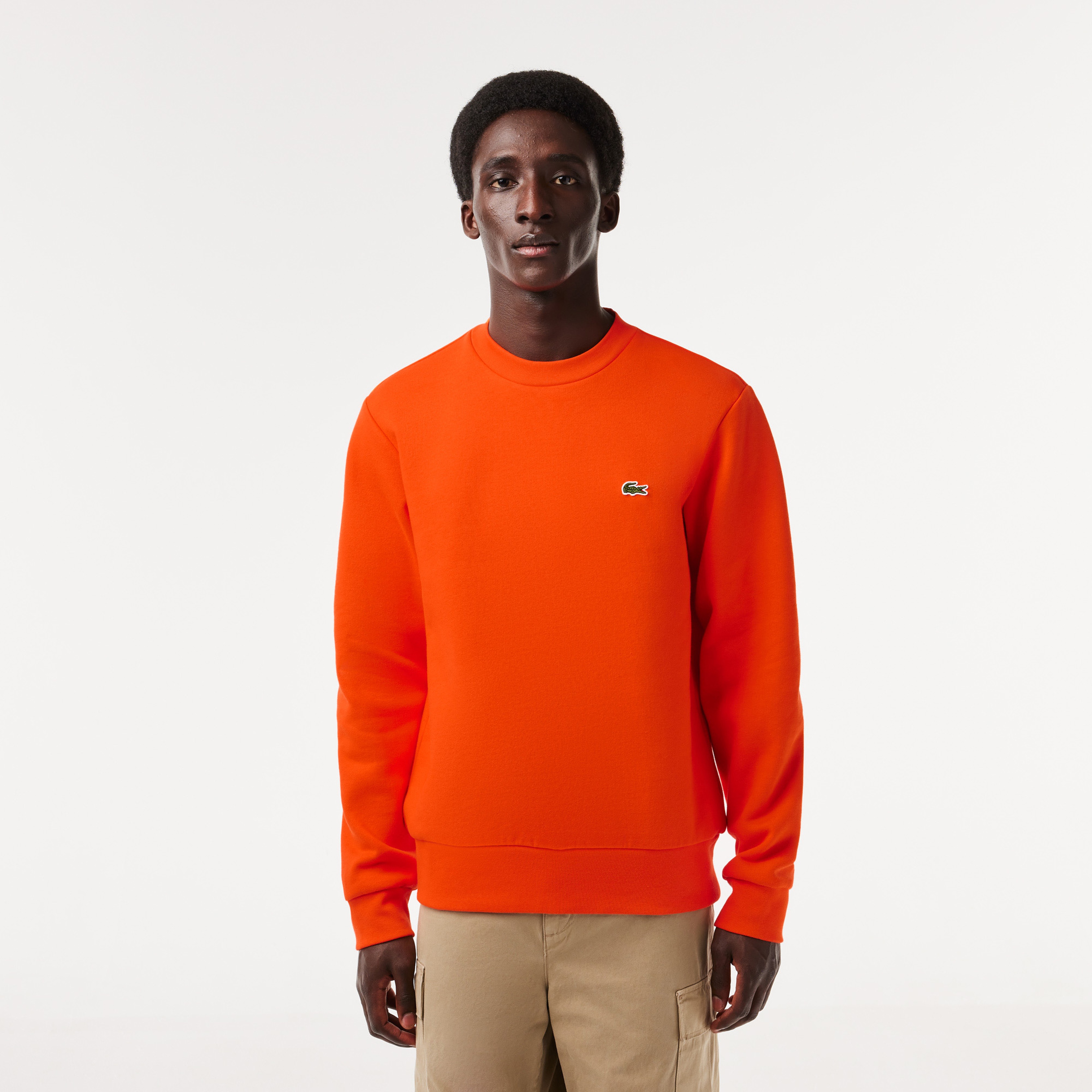 Erkek Classic Fit Bisiklet Yaka Kırmızı Sweatshirt